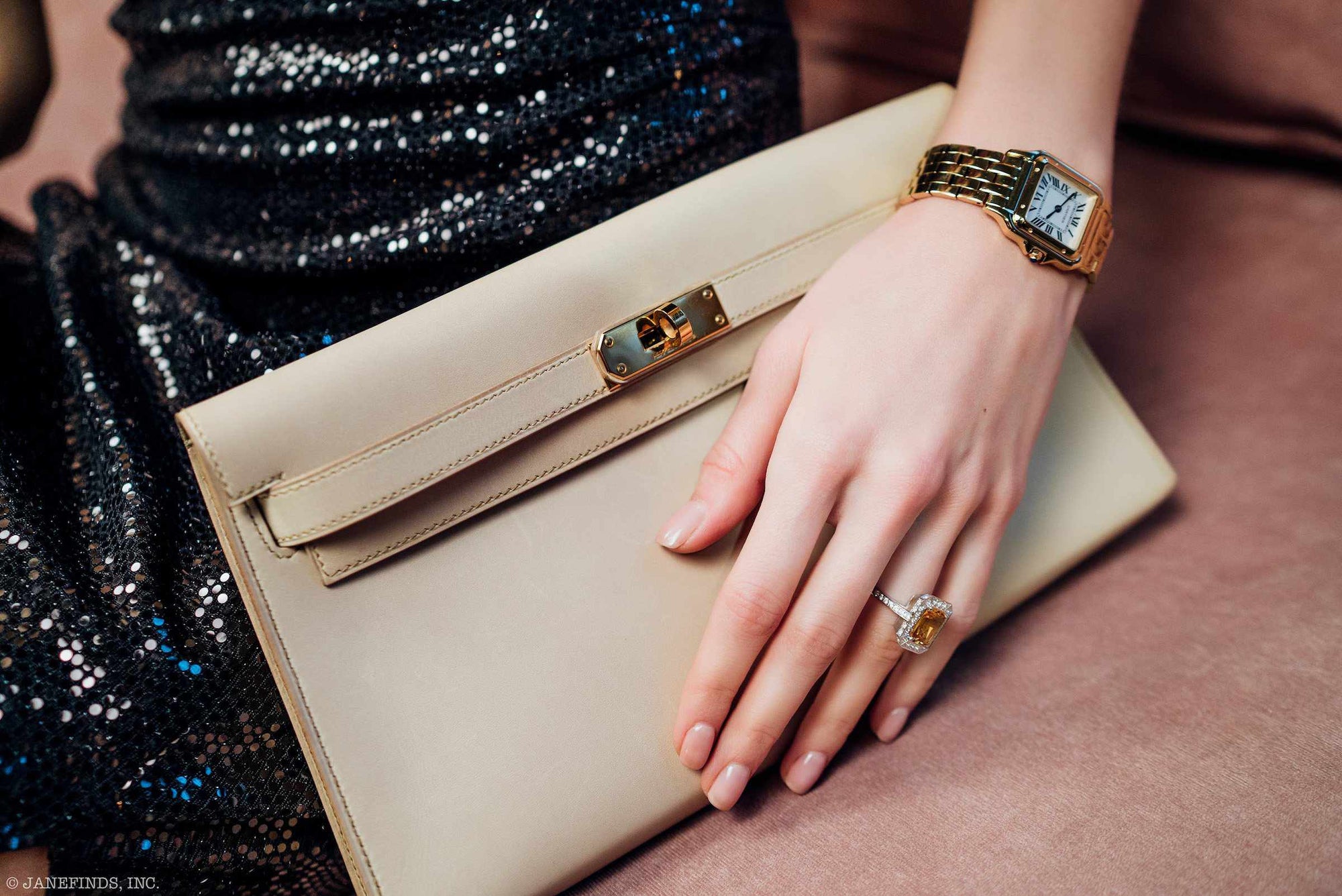 Hermès Kelly Élan Parchemin Box Calf Gold Hardware