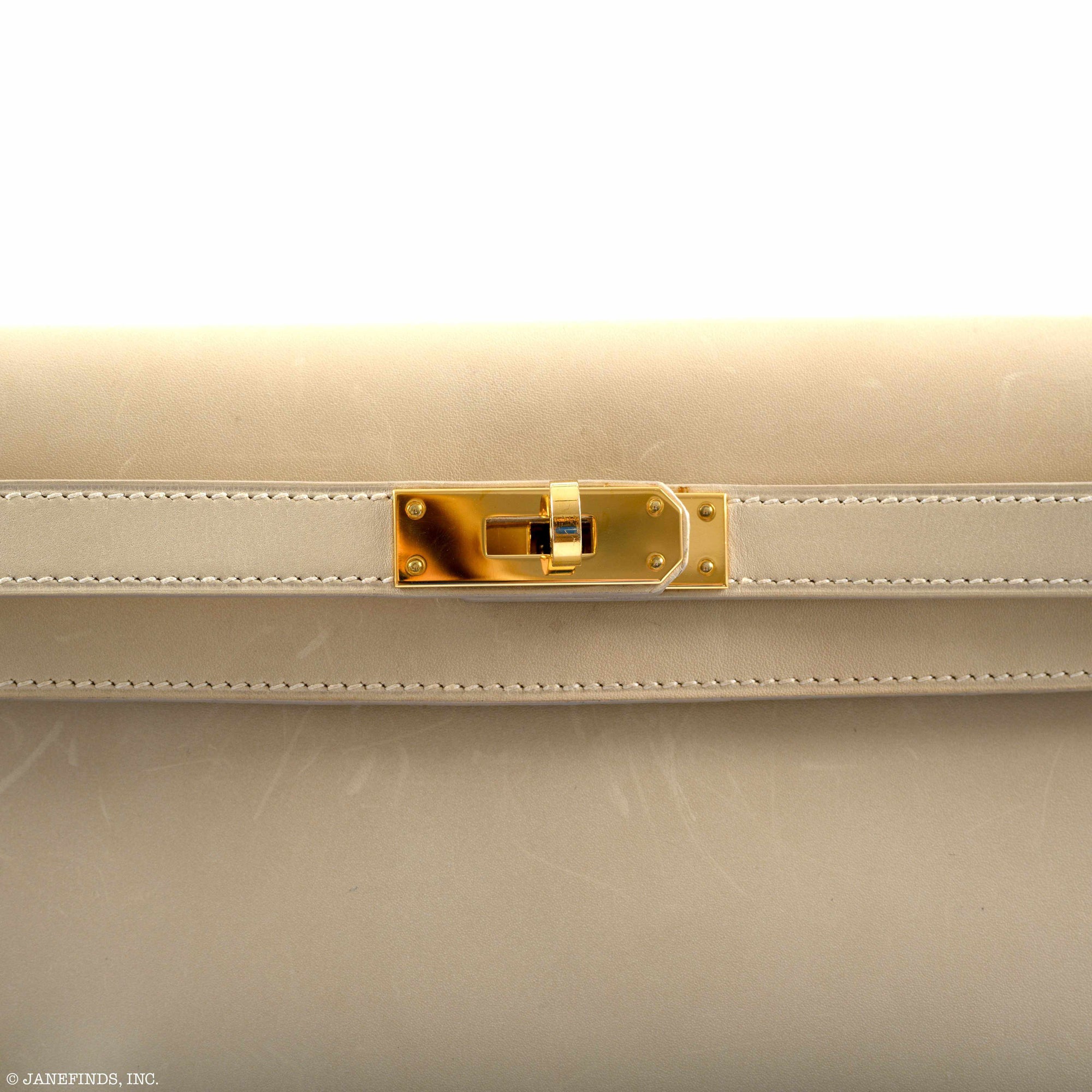 Hermès Kelly Élan Parchemin Box Calf Gold Hardware