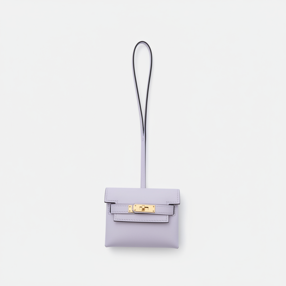 Hermès Kelly Festival Charm White Swift Gold Hardware
