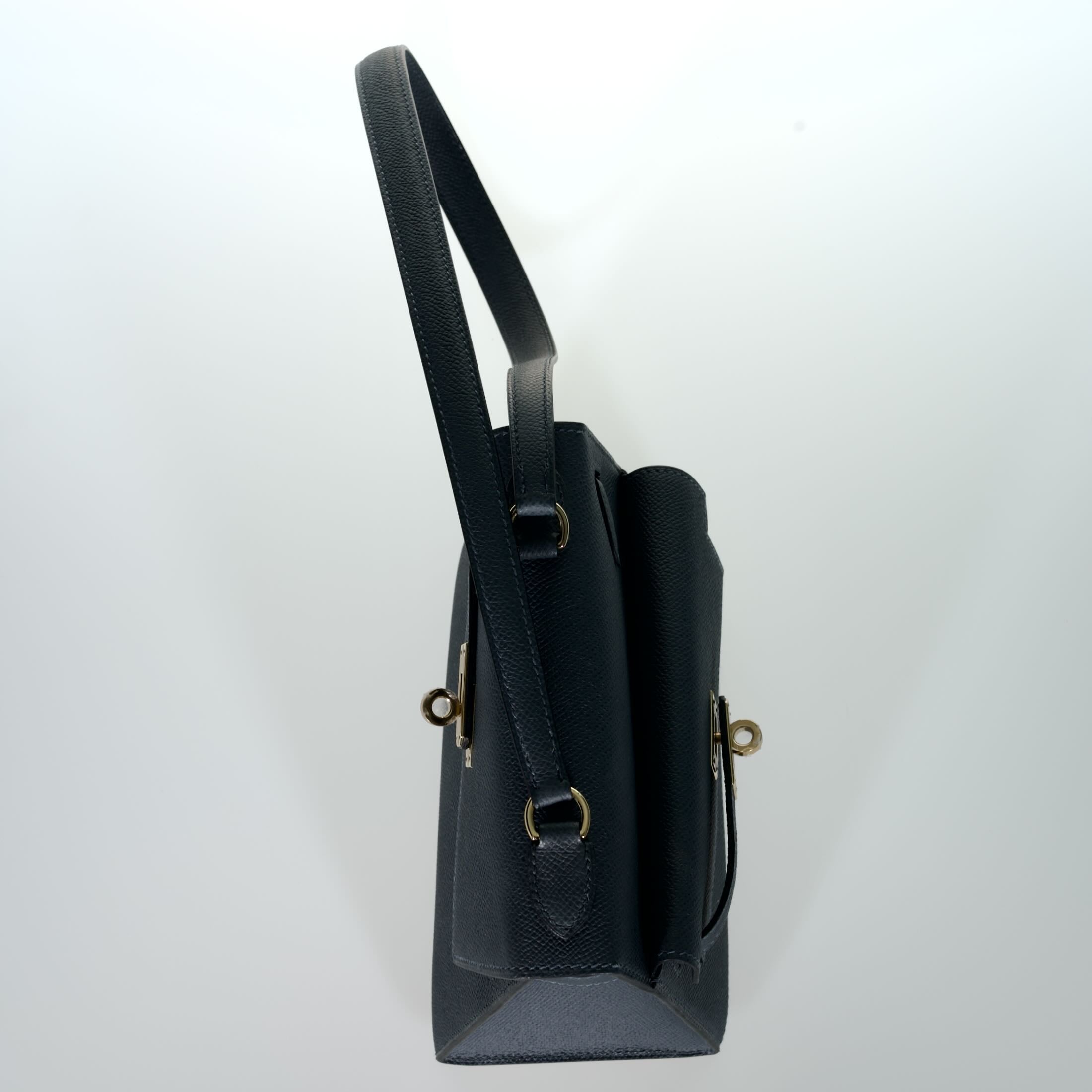 Hermès Kelly II Sellier En Désordre 20 Ardoise Epsom Permabrass Hardware
