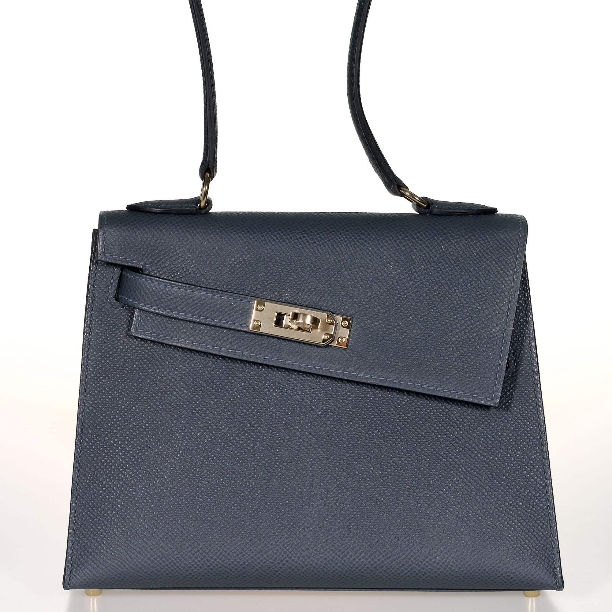 Hermès Kelly II Sellier En Désordre 20 Ardoise Epsom Permabrass Hardware