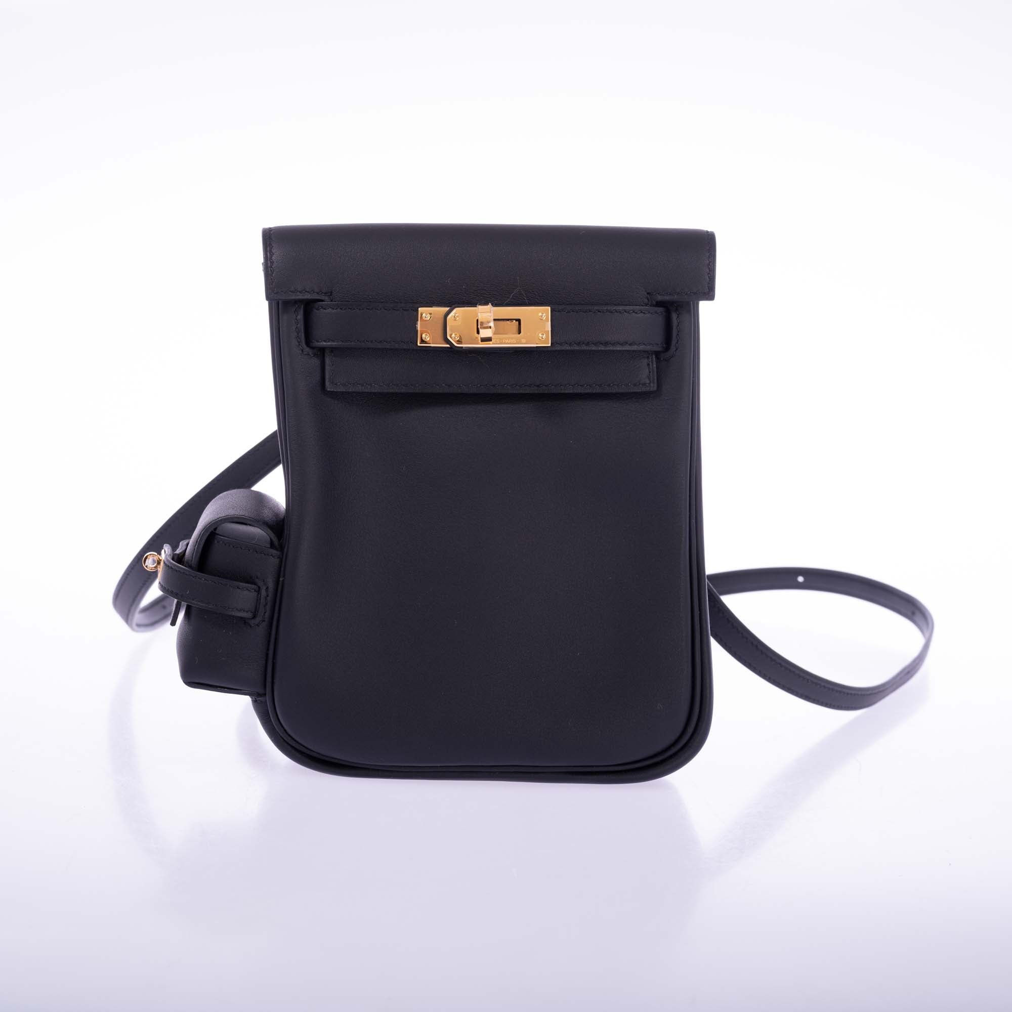 Hermès Kelly Jump Bag Black Swift Leather Gold Hardware