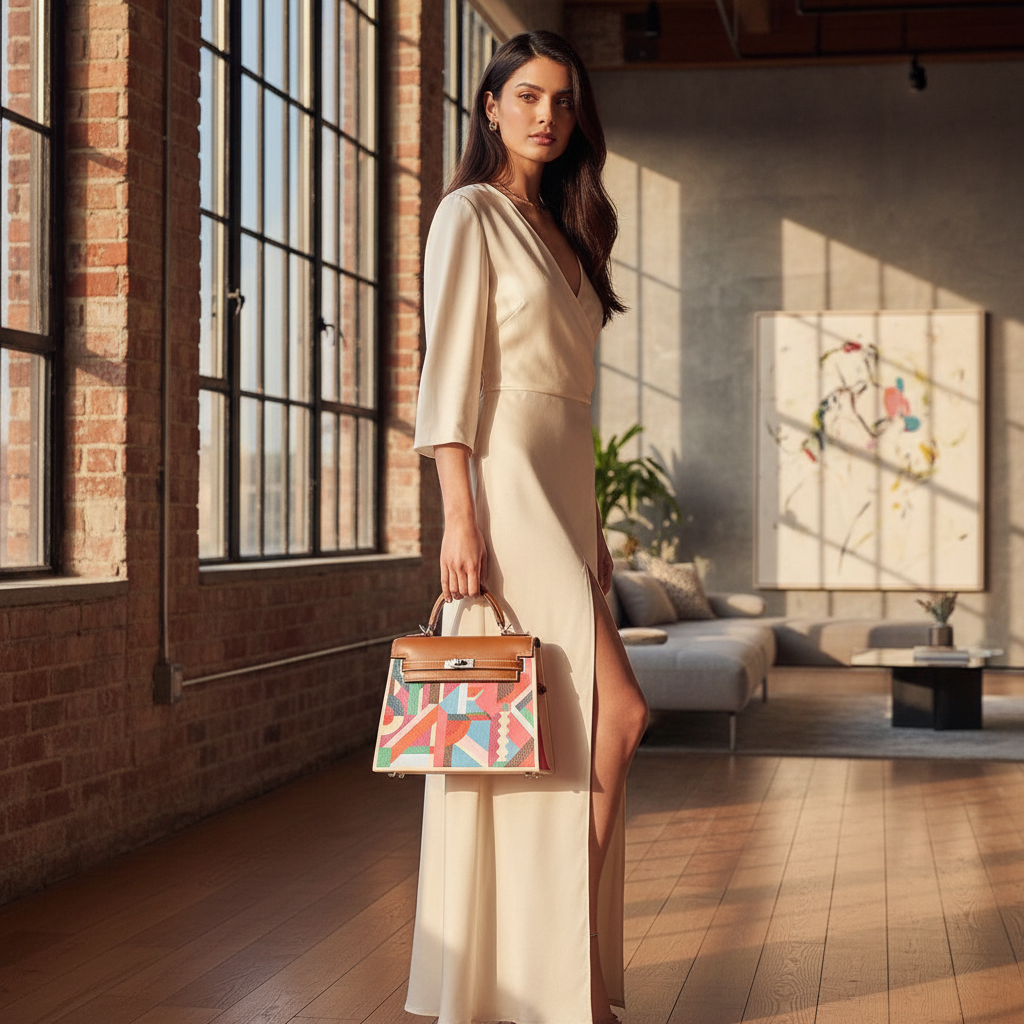 Hermès Kelly Kellywood 22 Perspective Cavalière