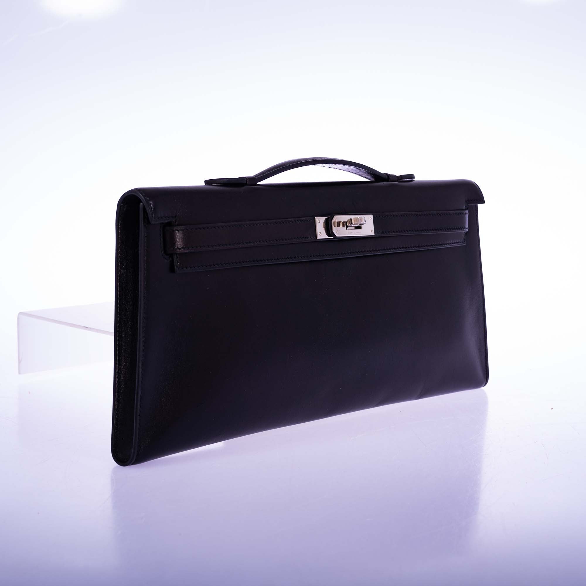 Hermès Kelly Longue Black Box Palladium Hardware