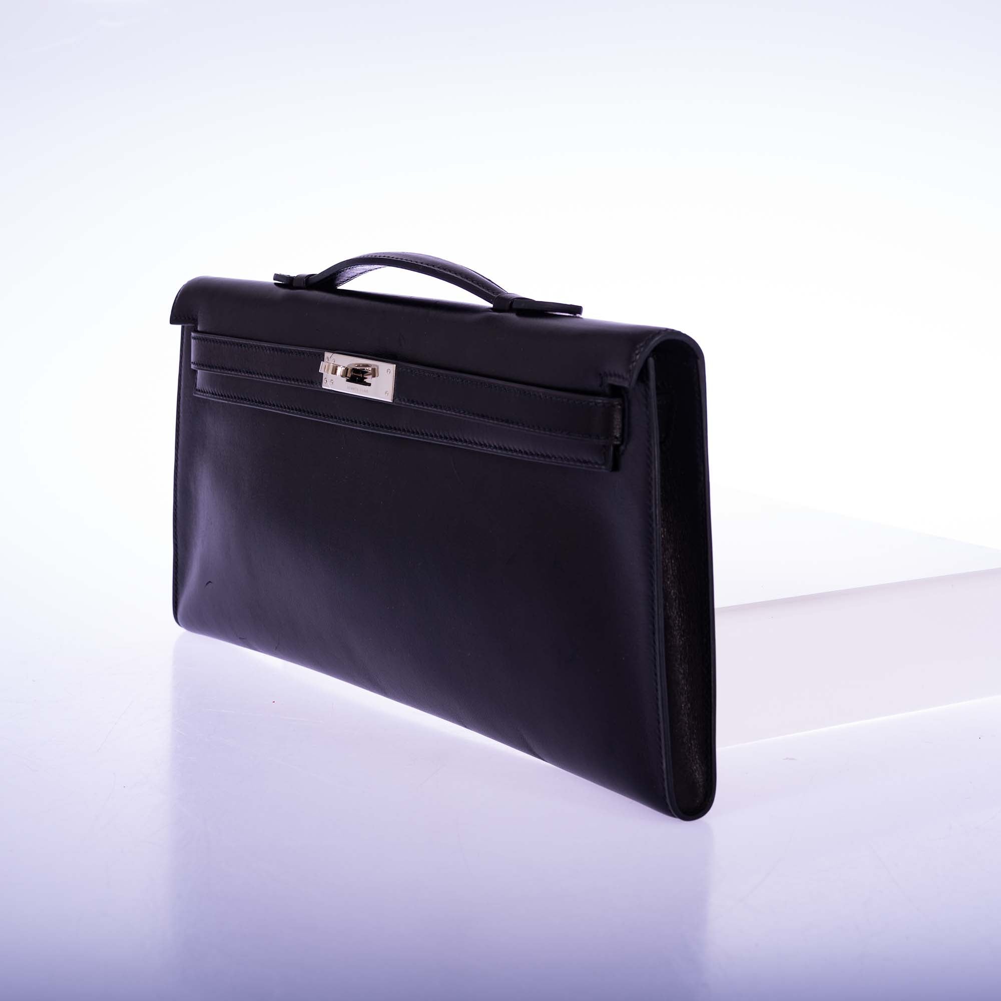 Hermès Kelly Longue Black Box Palladium Hardware