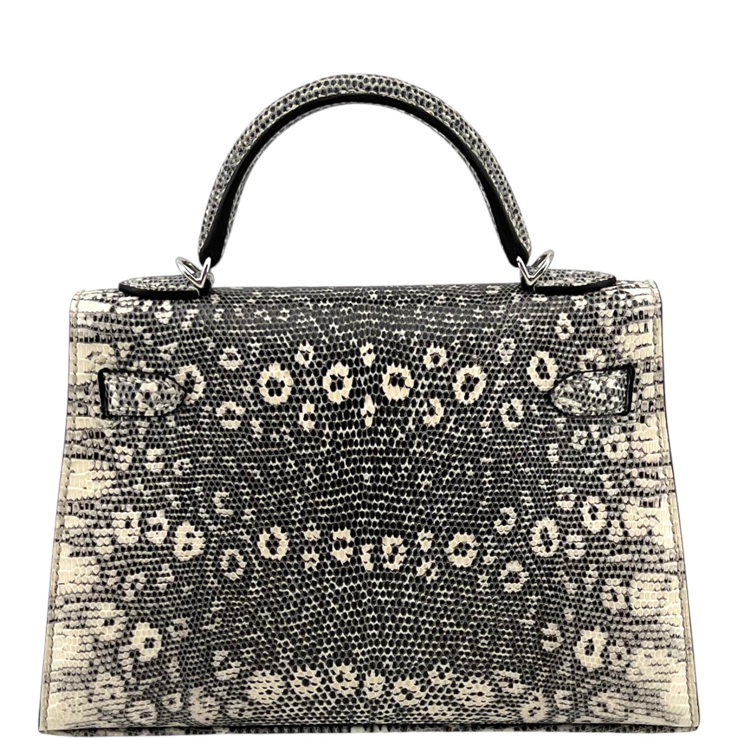 Hermès Kelly Mini 20 Sellier Ombre Lizard Palladium Hardware