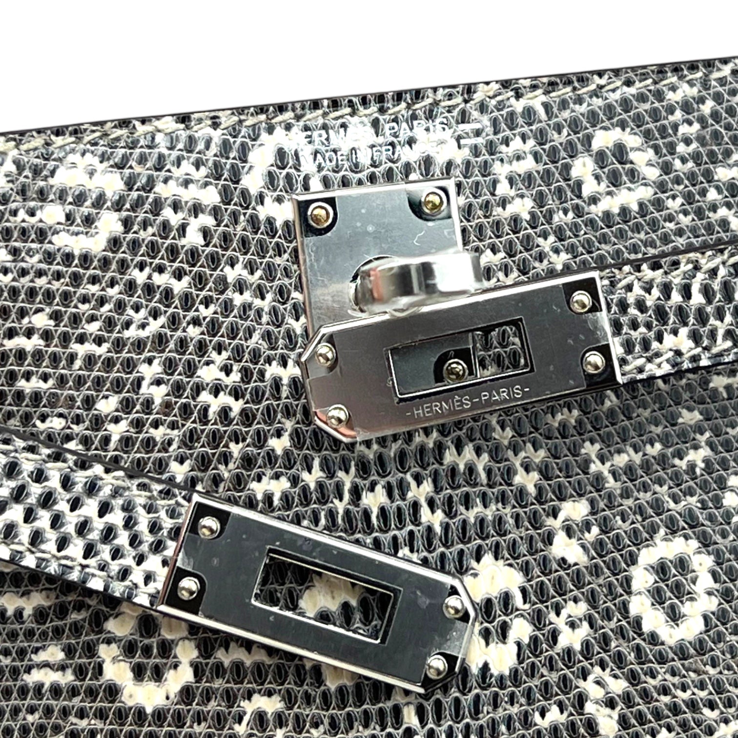 Hermès Kelly Mini II (20) Sellier Ombré Lizard Palladium Hardware