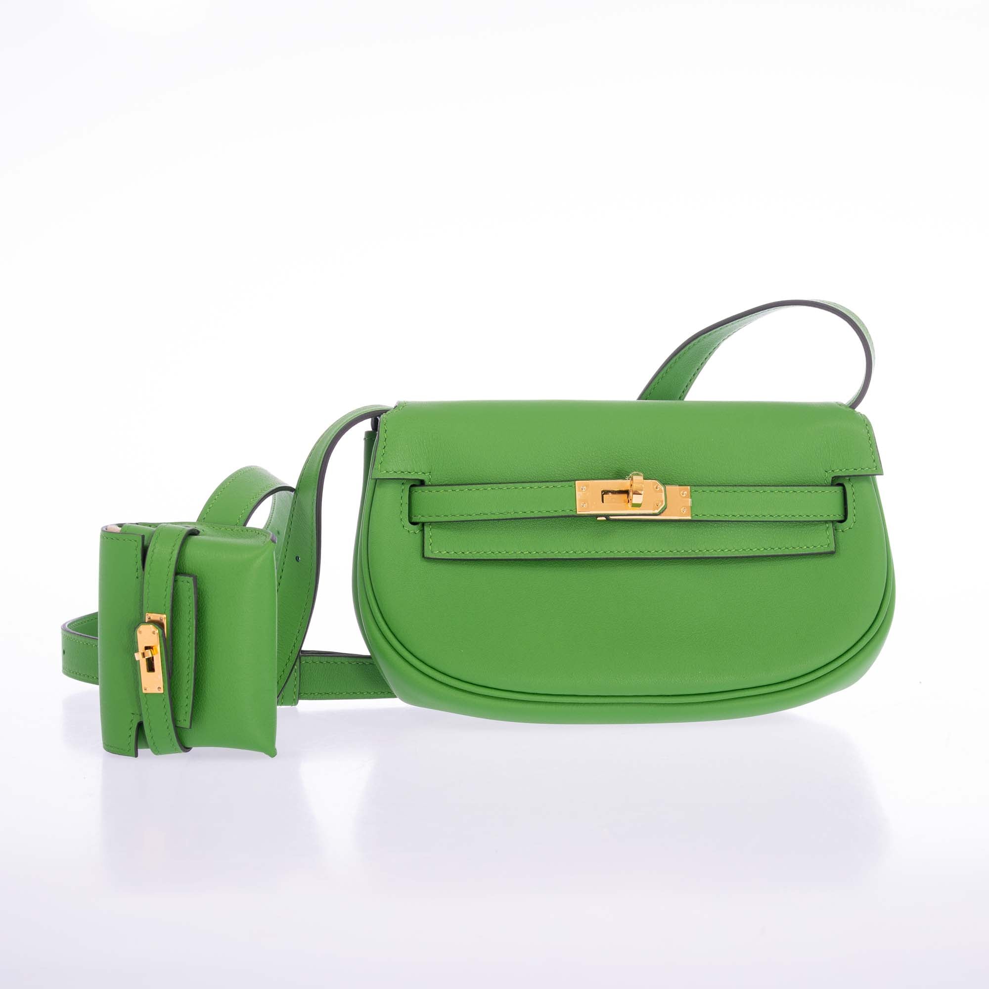 Hermès Kelly Moove Vert Yucca Swift Gold Hardware