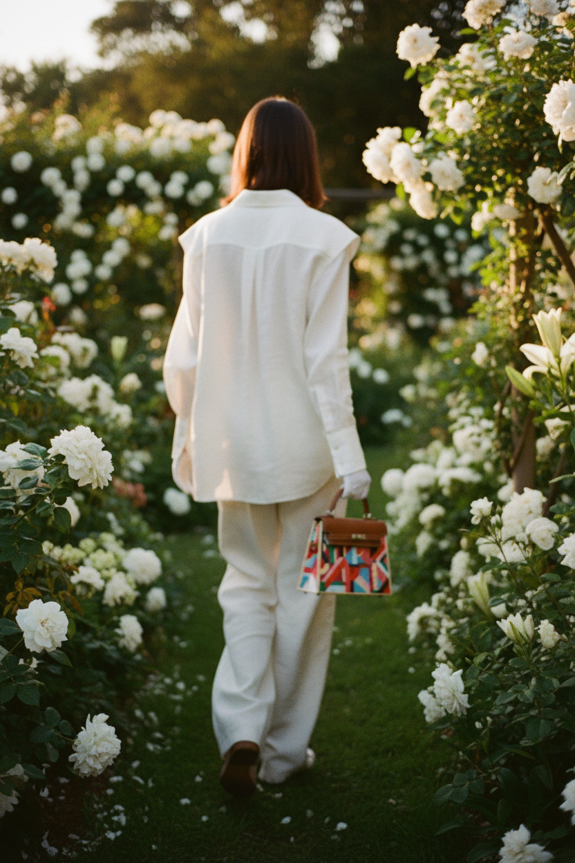 Hermès Kelly Picnic Kellywood Perspective Cavalière Wood Barenia Palladium Hardware