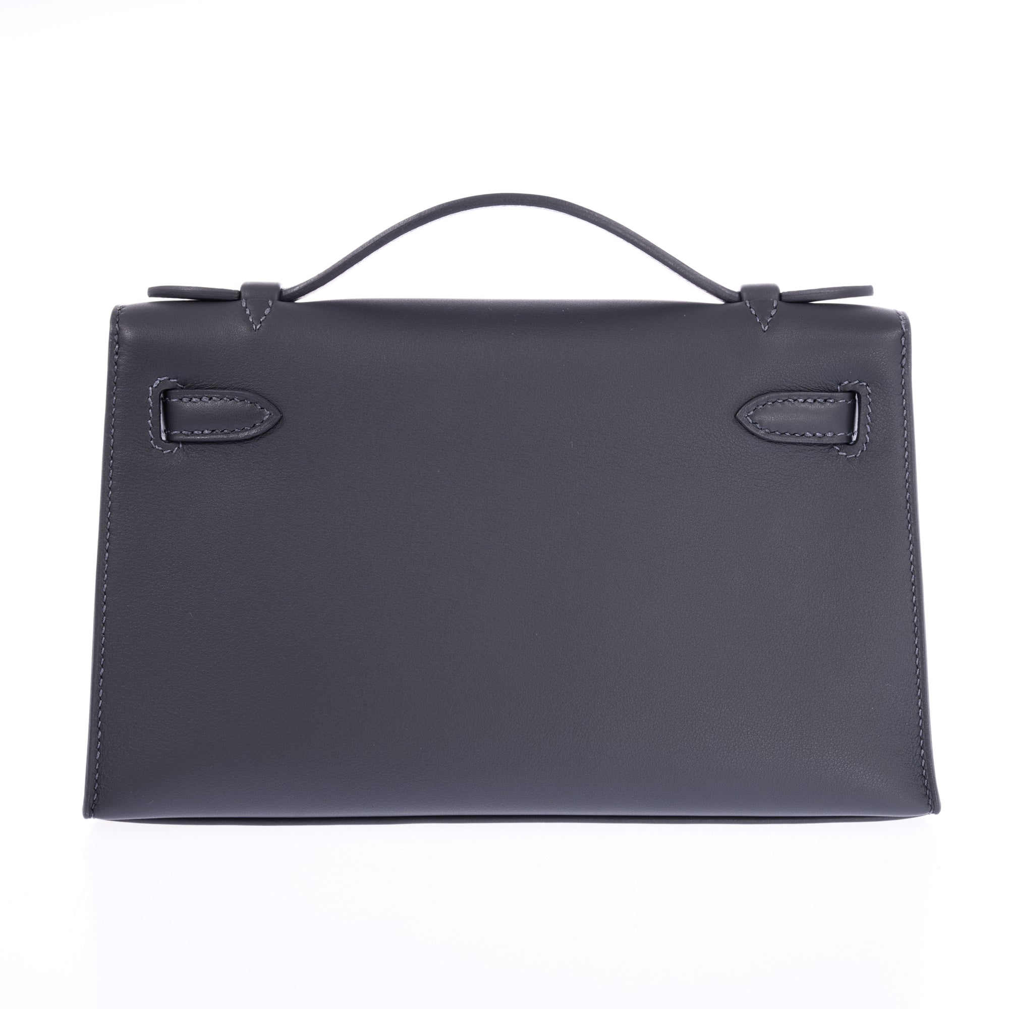 Hermès Kelly Pochette Ardoise Swift Gold Hardware