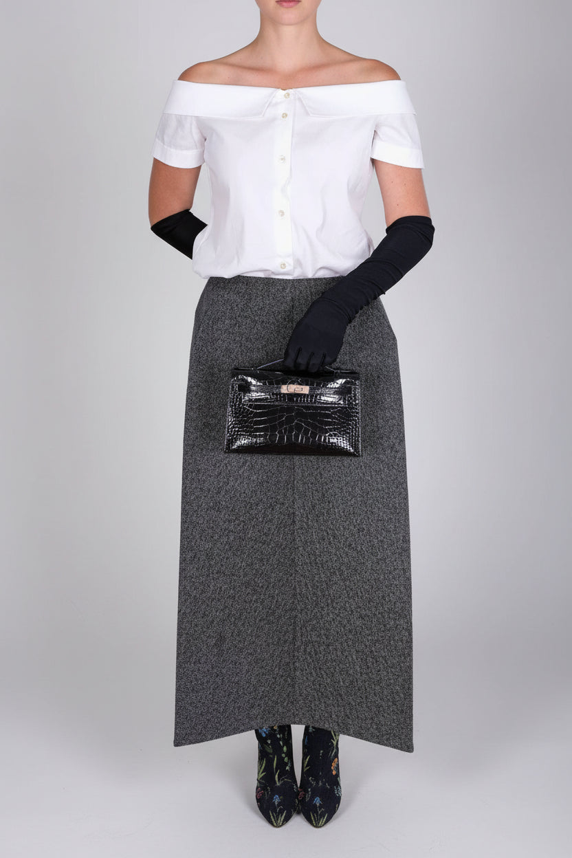 Hermès Kelly Pochette HSS Noir / Lime Interior Shiny Alligator Permabrass Hardware
