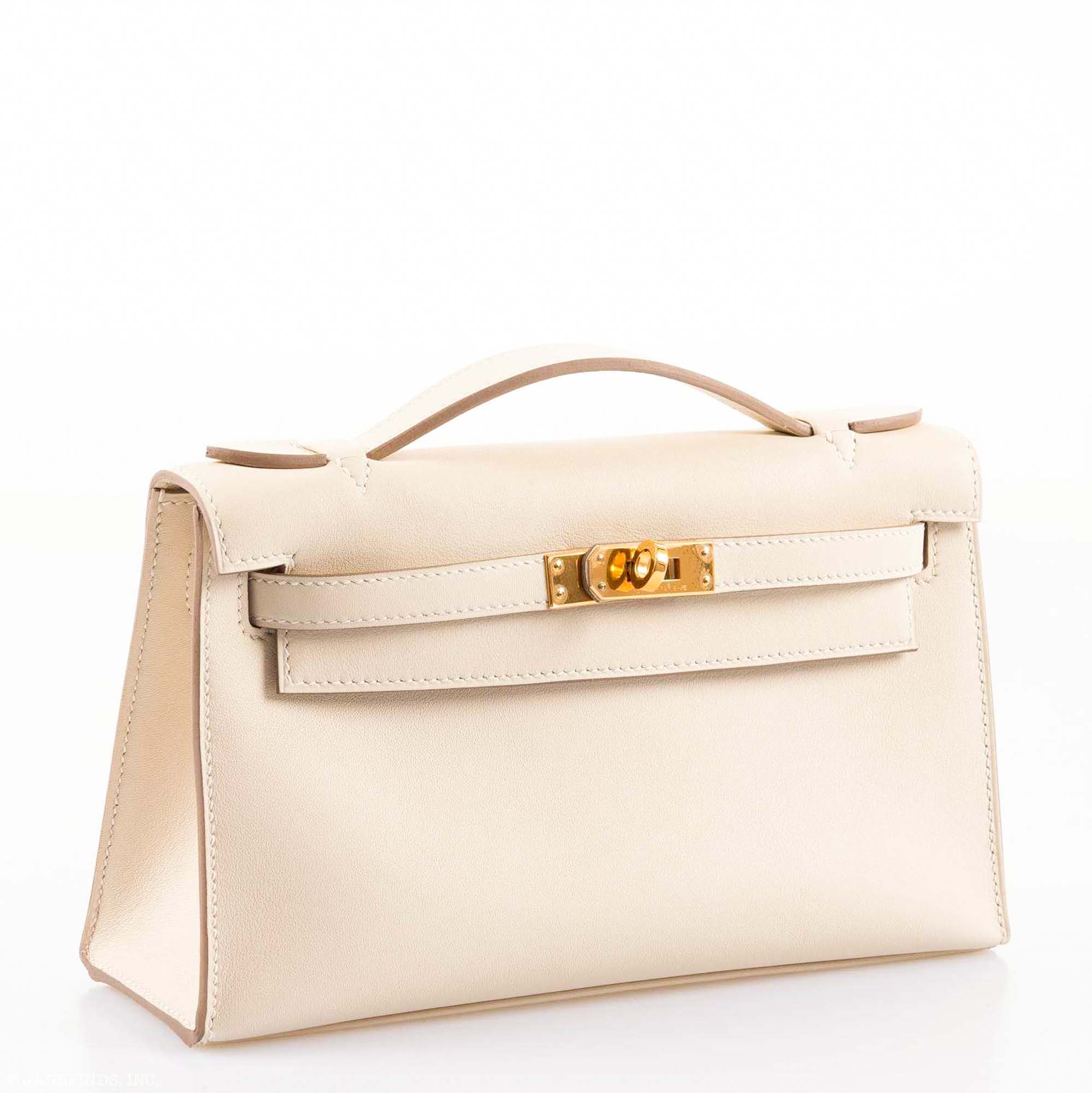 Hermès Kelly Pochette Nata Swift Gold Hardware