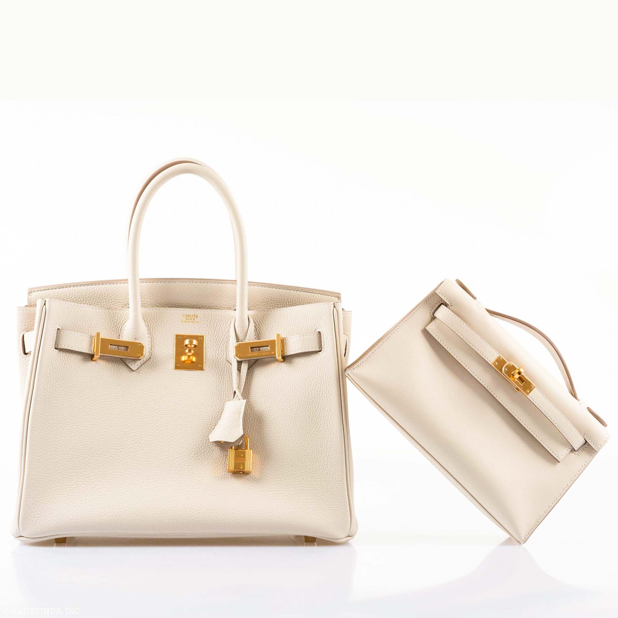Hermès Kelly Pochette Nata Swift Gold Hardware