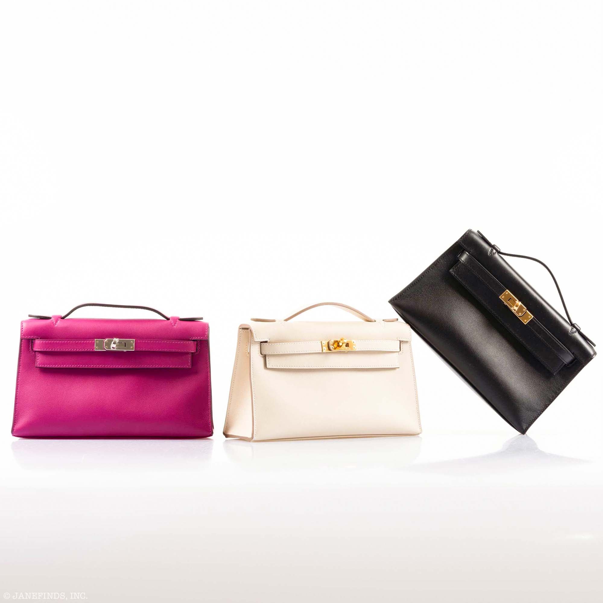 Hermès Kelly Pochette Nata Swift Gold Hardware