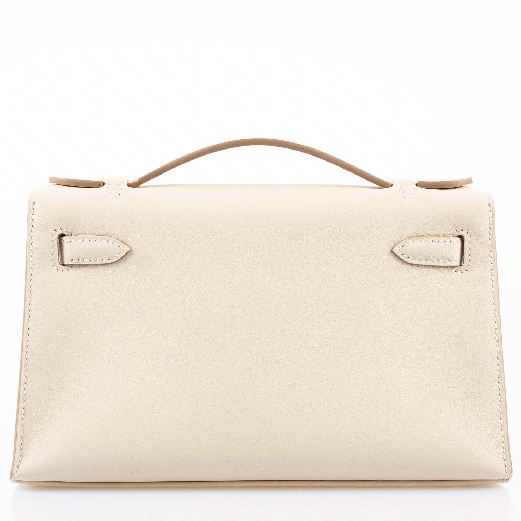 Hermès Kelly Pochette Nata Swift Gold Hardware