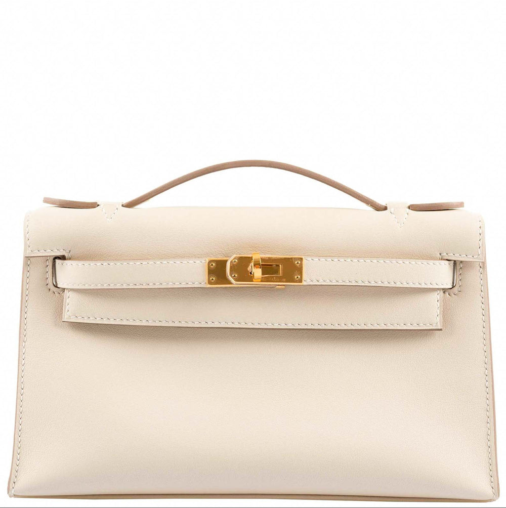 Hermès Kelly Pochette Nata Swift Gold Hardware