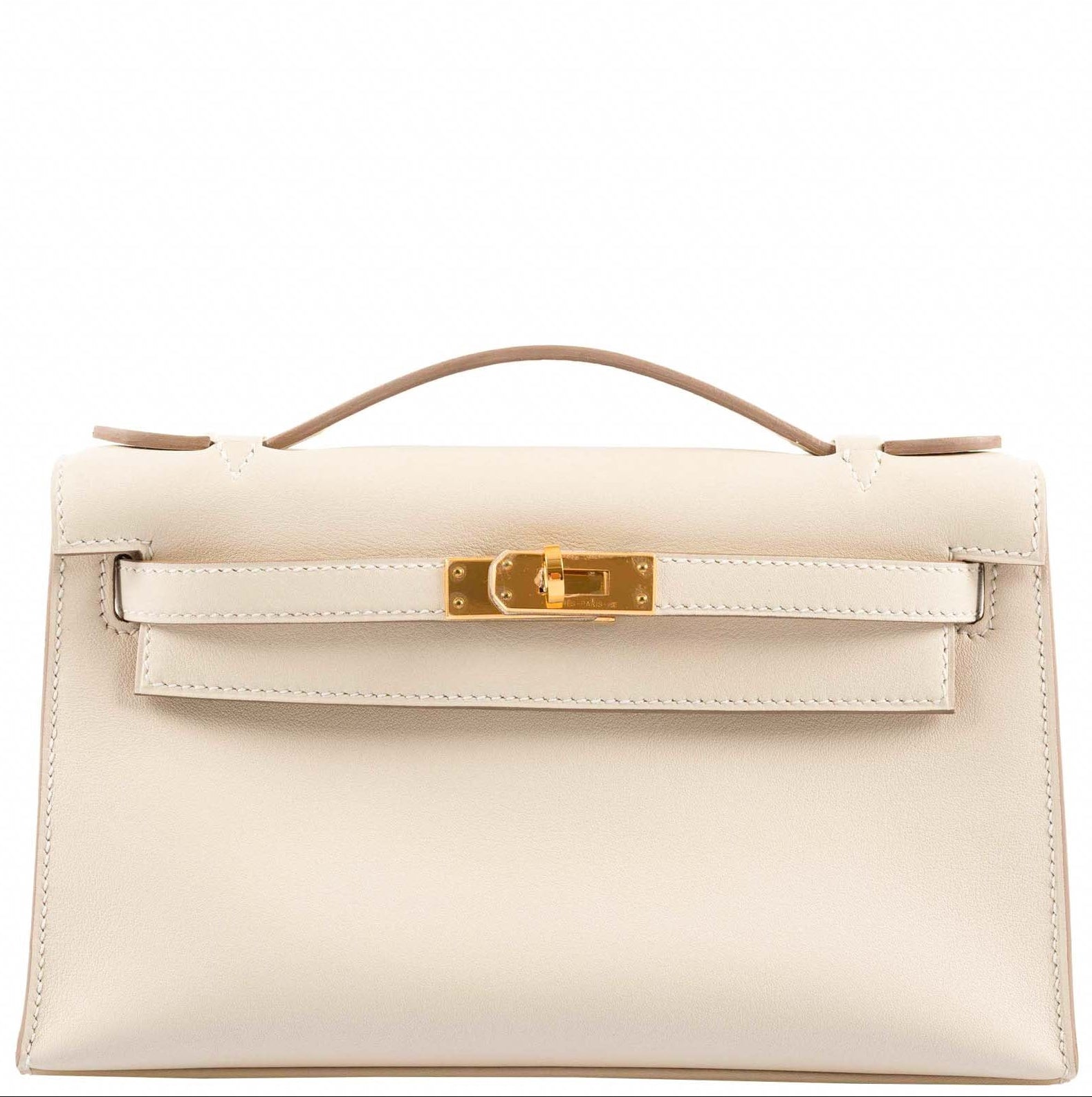 Hermès Kelly Pochette Nata Swift Gold Hardware