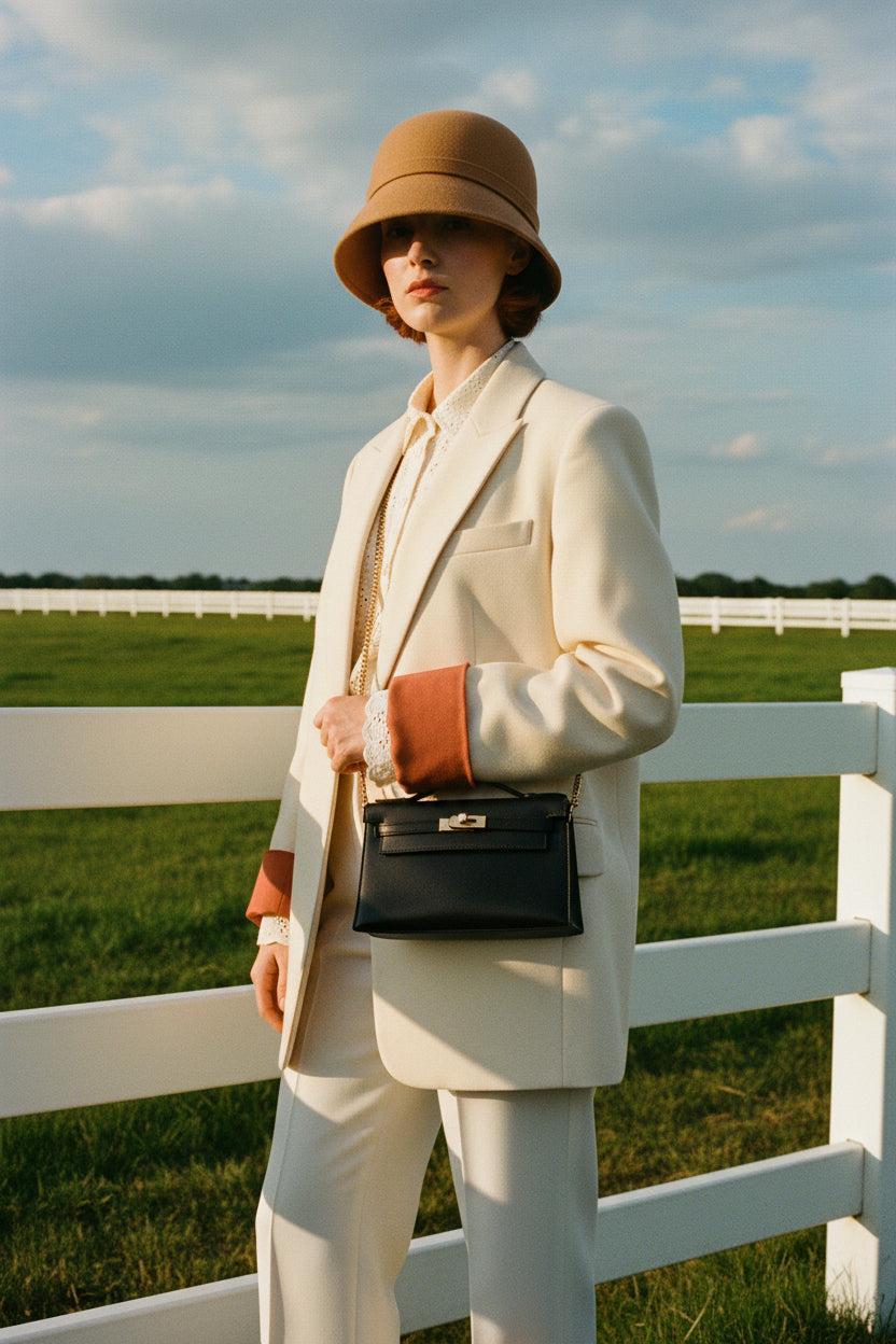 Hermès Kelly Pochette Noir Box Calf Gold Hardware