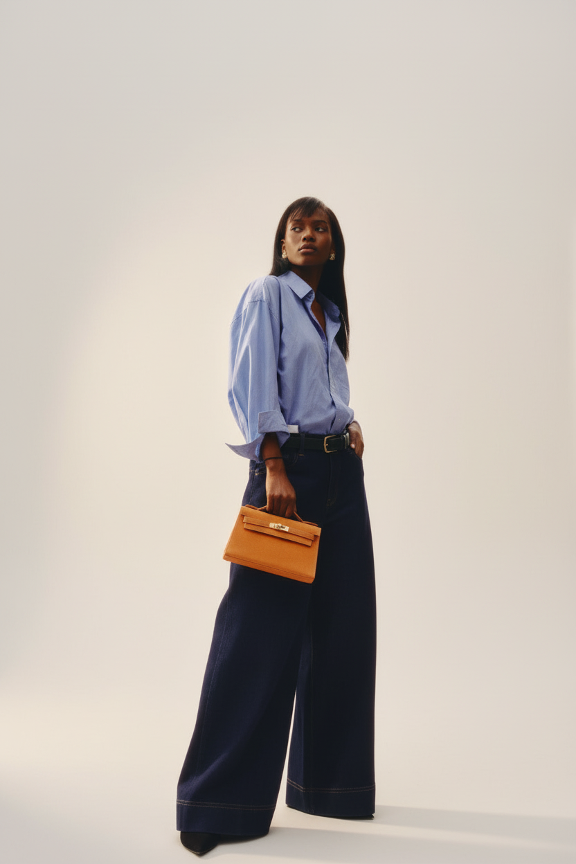 Hermès Kelly Pochette Orange H Veau Doblis Suede Gold Hardware