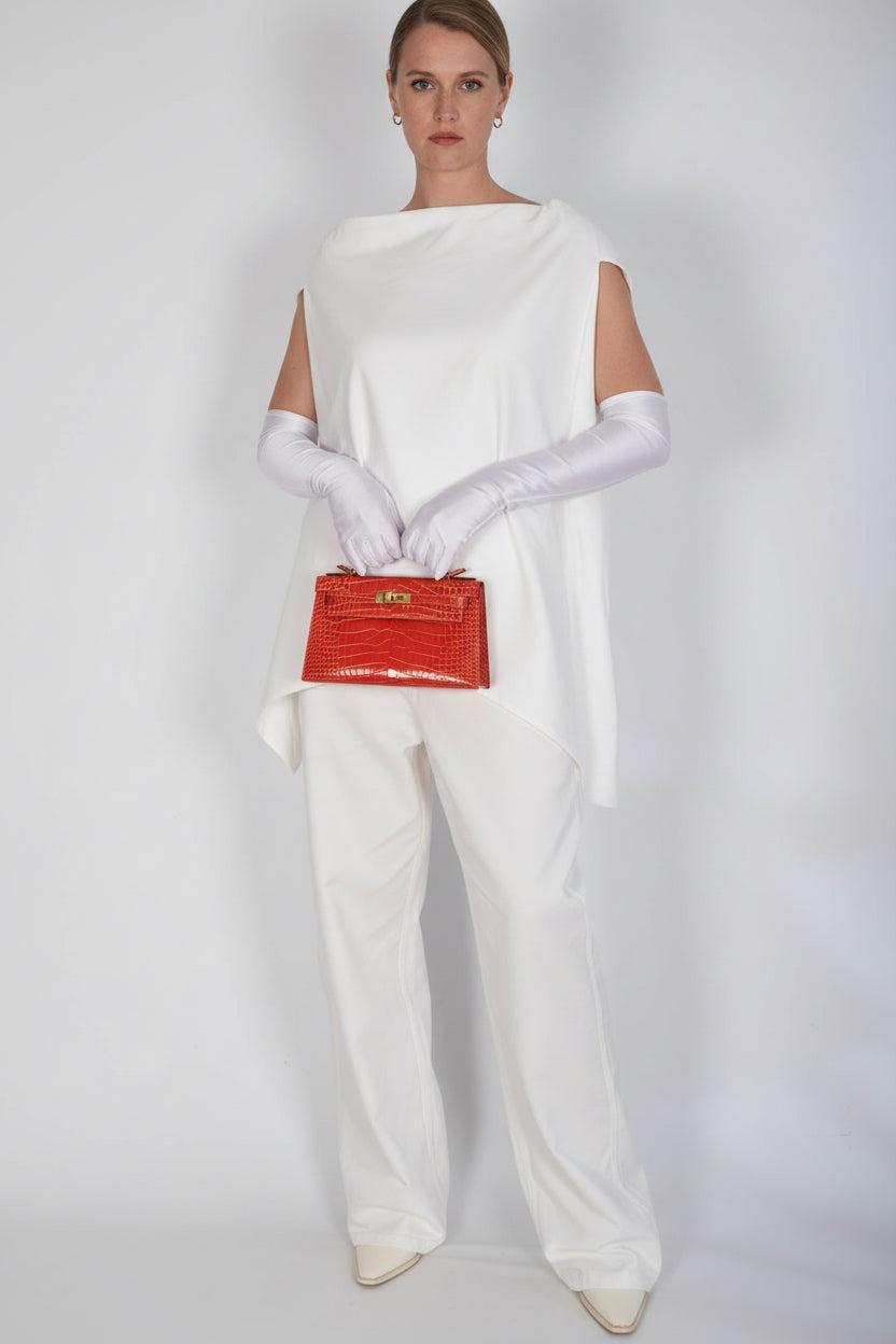 Hermès Kelly Pochette Rouge de Coeur Shiny Alligator Gold Hardware