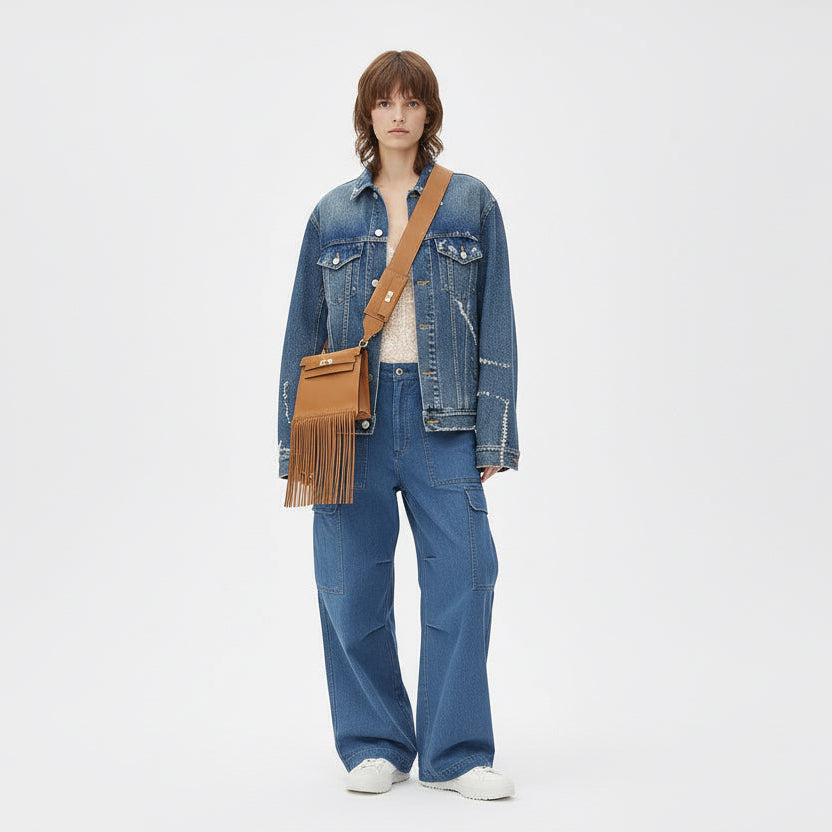 Hermès Kelly Pocket Strap 105 Sesame Swift & Epsom Gold