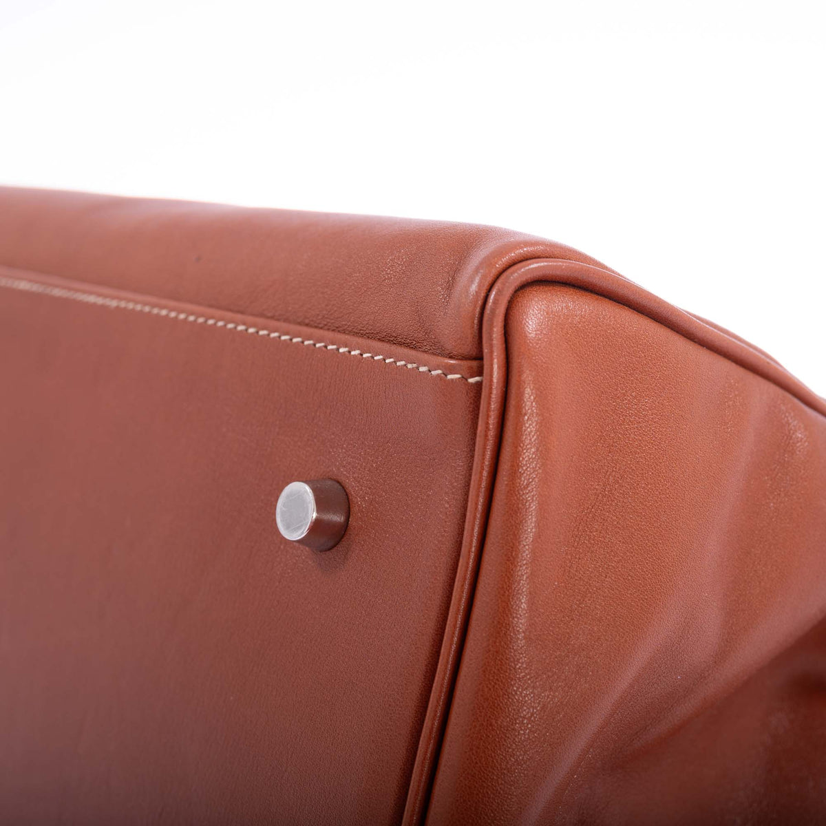 Hermès Kelly Relax 50 Fauve Swift Palladium Hardware