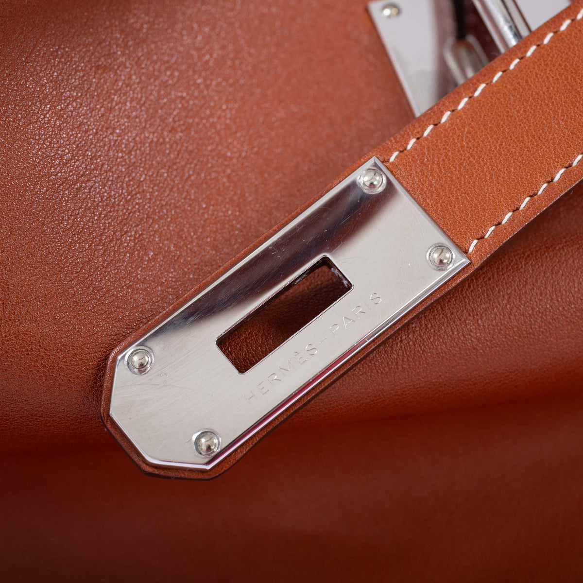 Hermès Kelly Relax 50 Fauve Swift Palladium Hardware