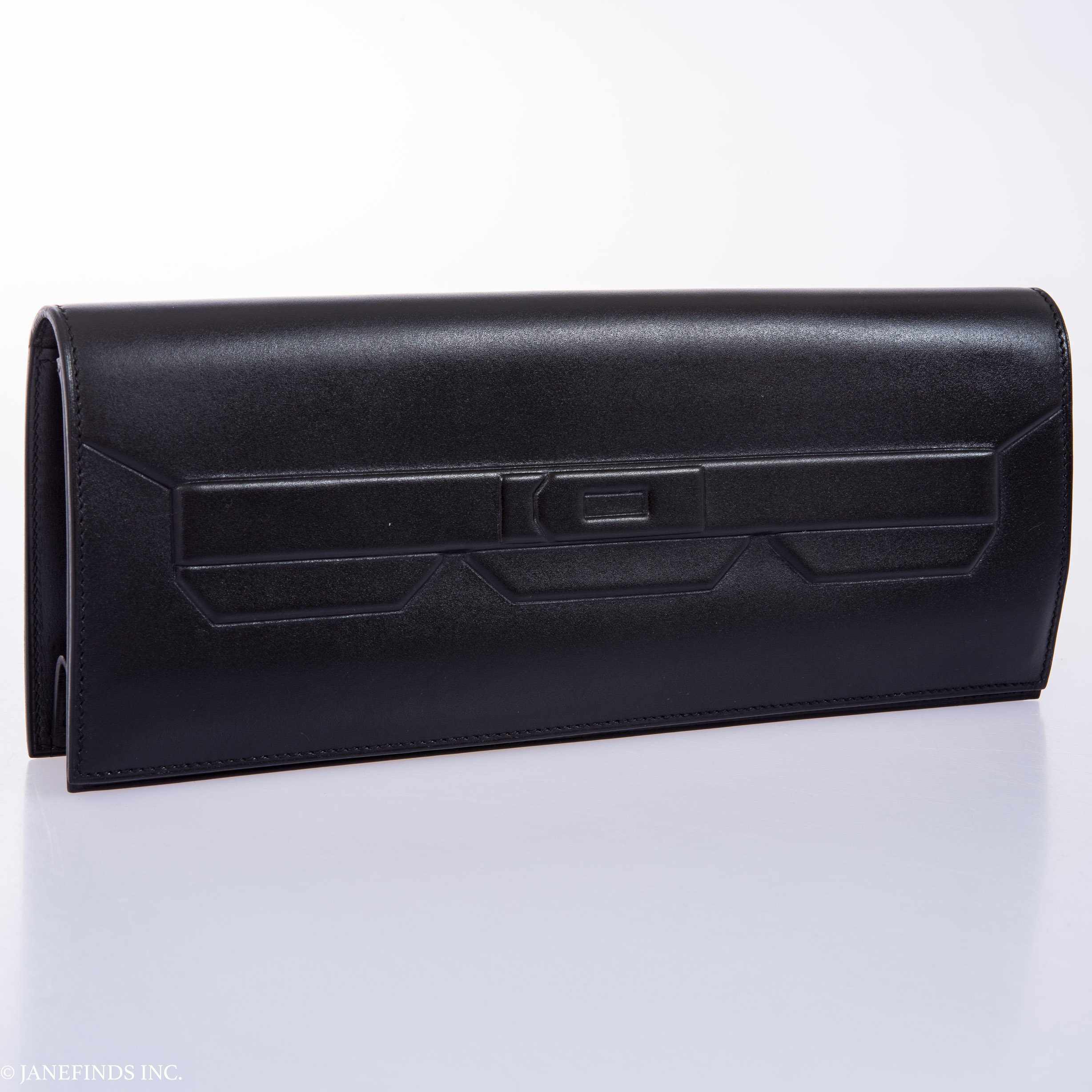 Hermès Kelly "Shadow" Clutch Evercalf Long