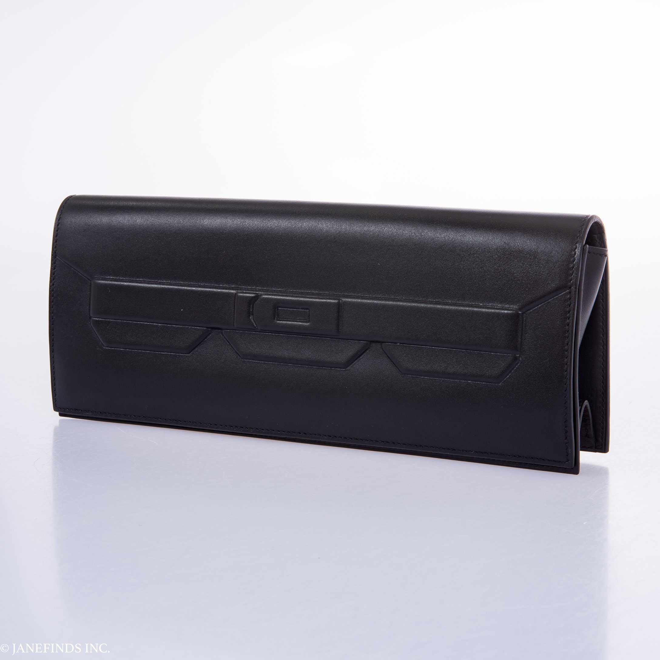 Hermès Kelly "Shadow" Clutch Evercalf Long