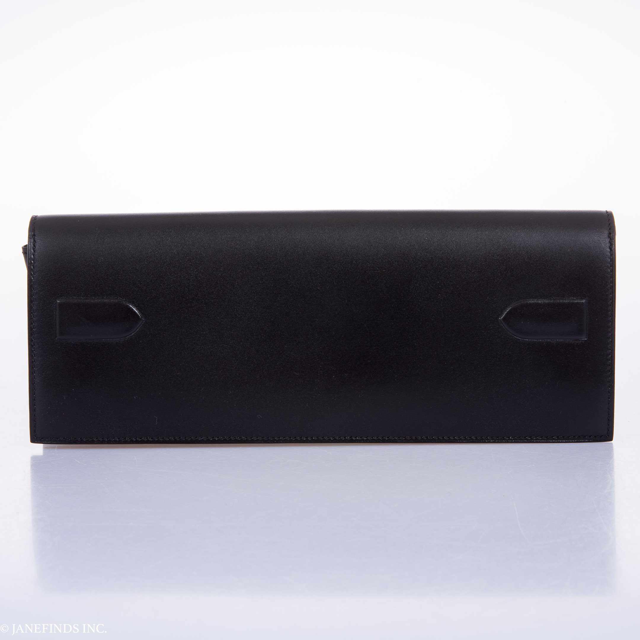 Hermès Kelly "Shadow" Clutch Evercalf Long