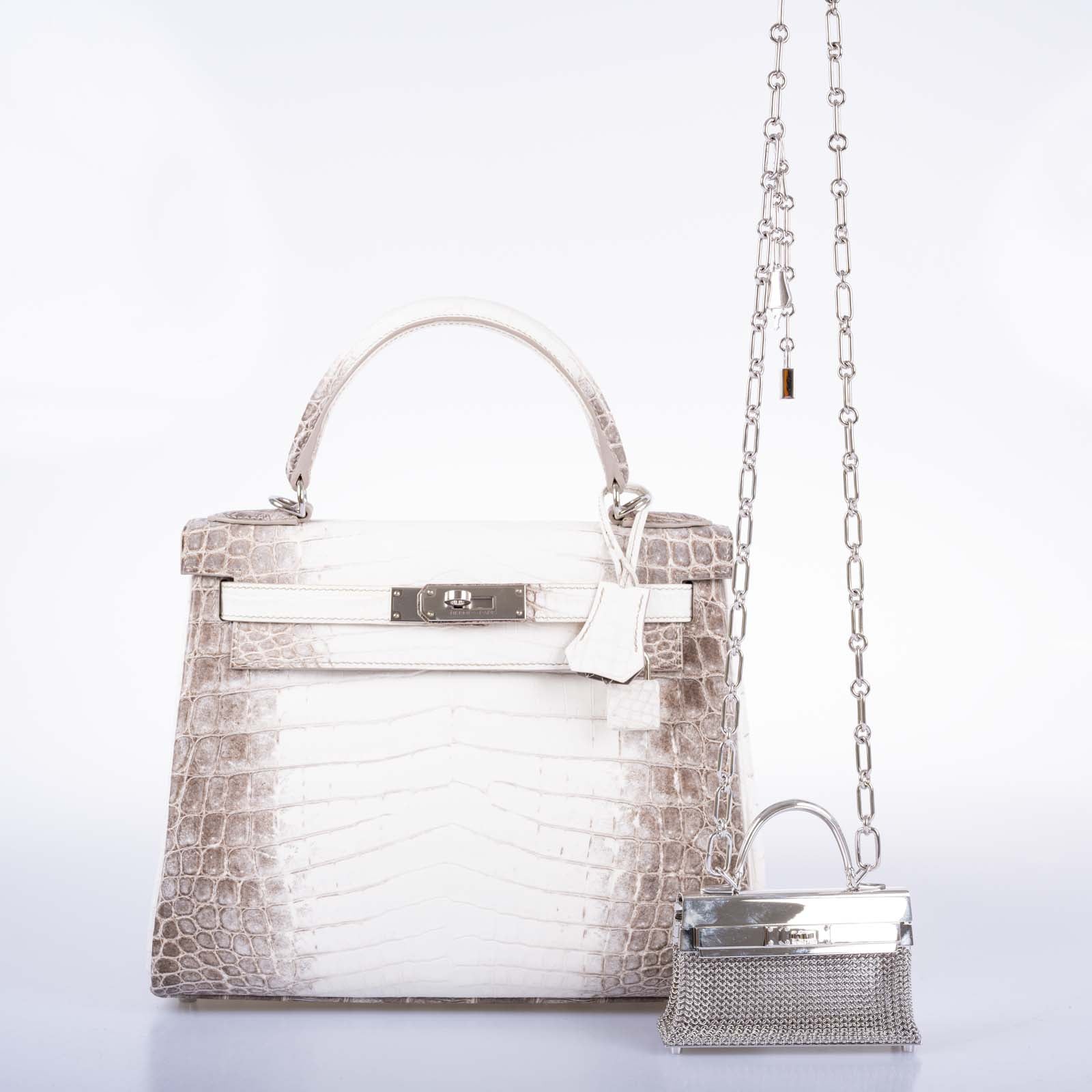 Hermès Kelly Sterling Silver Sac Bijou Chaine Bag