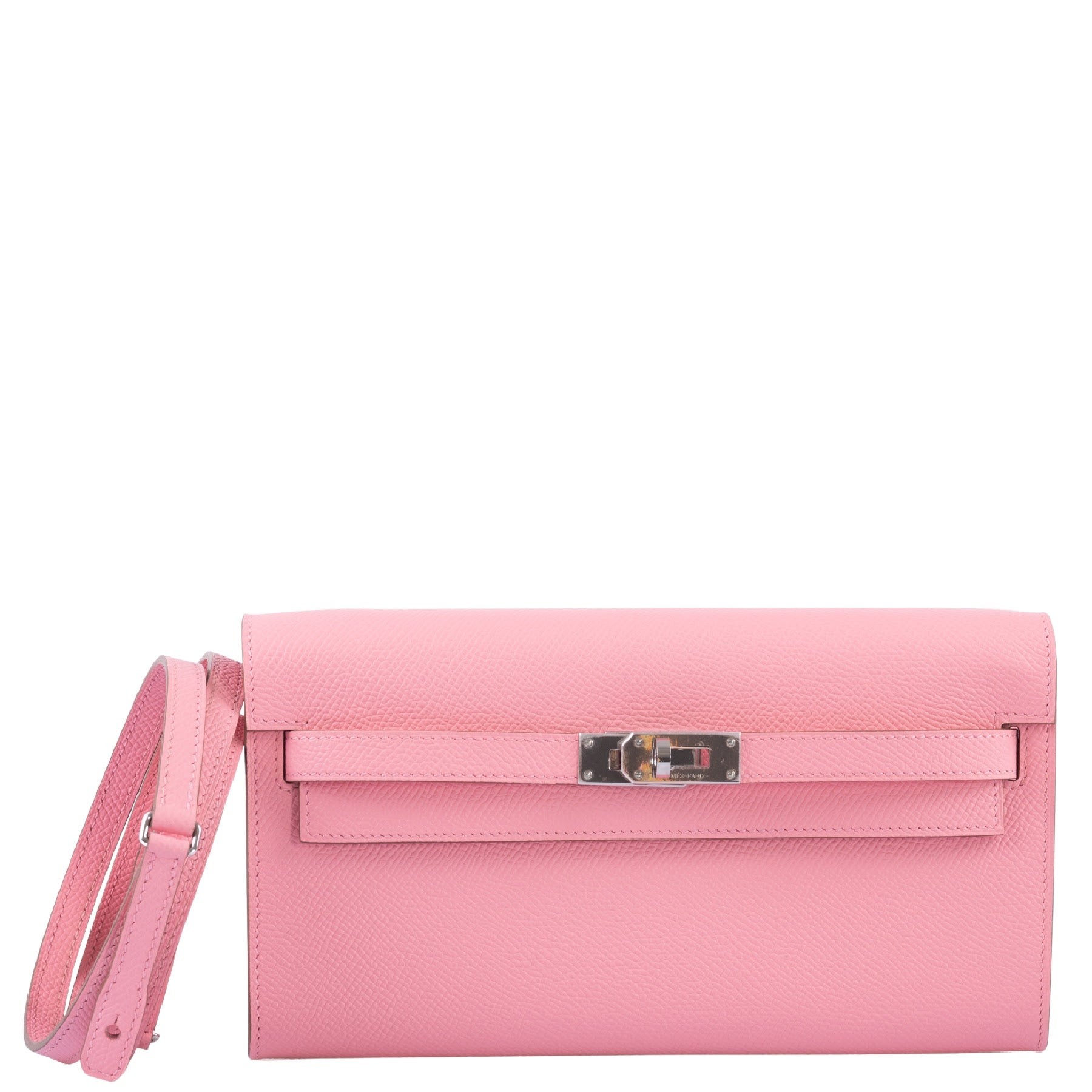 Hermès Kelly To Go Wallet Rose Confetti Epsom Palladium Hardware