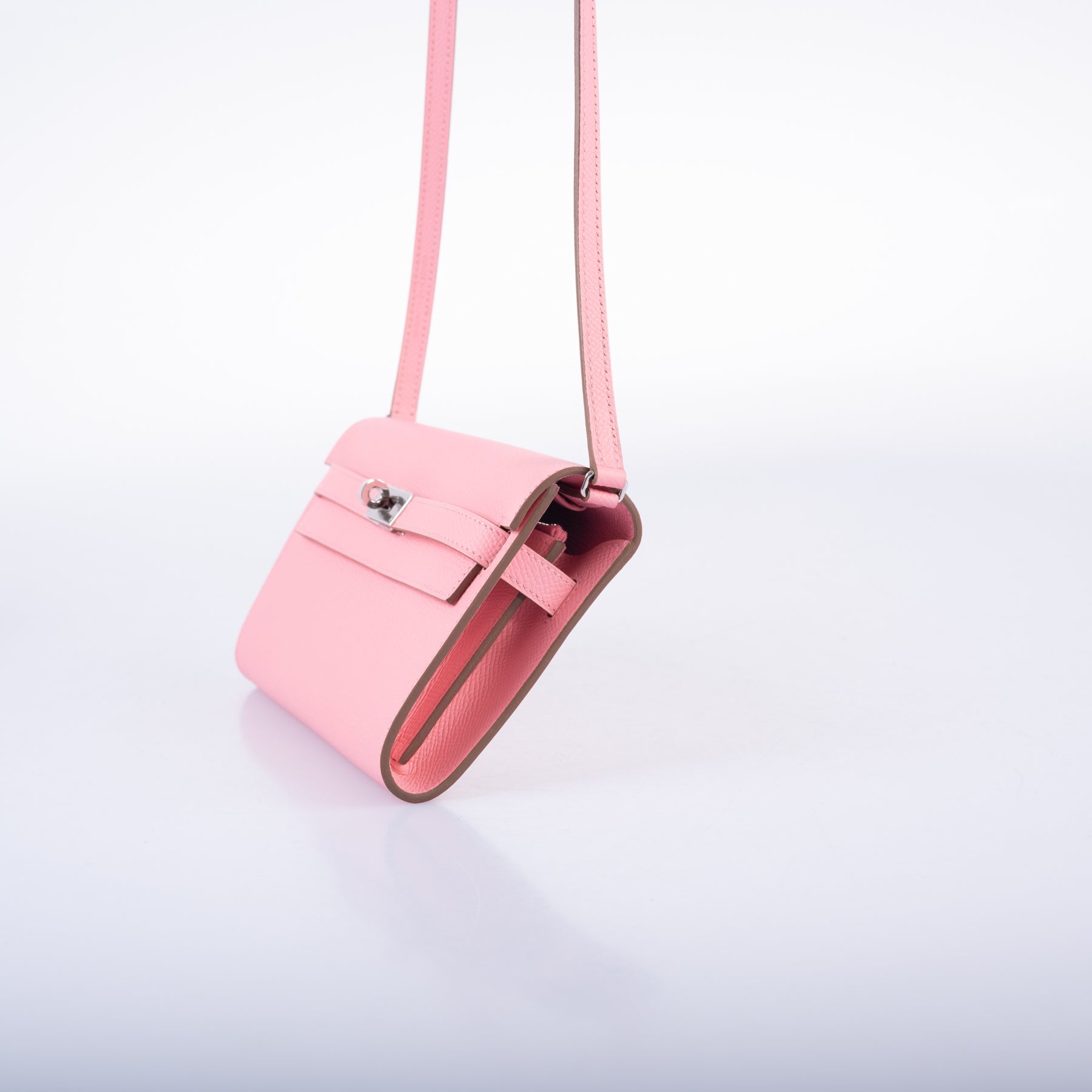 Hermès Kelly To Go Wallet Rose Confetti Epsom Palladium Hardware