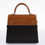 Hermès Kelly Wood 22 Bog Oak, Aluminum & Barenia with Palladium Hardware