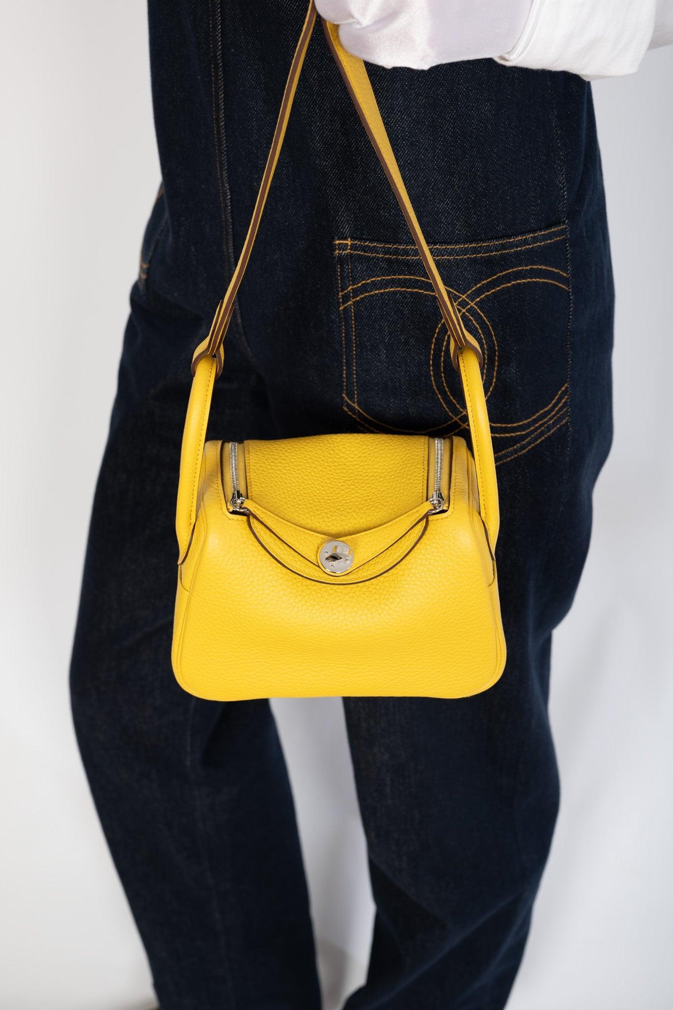 Hermès Lindy 20 Clemence Sun Palladium Hardware