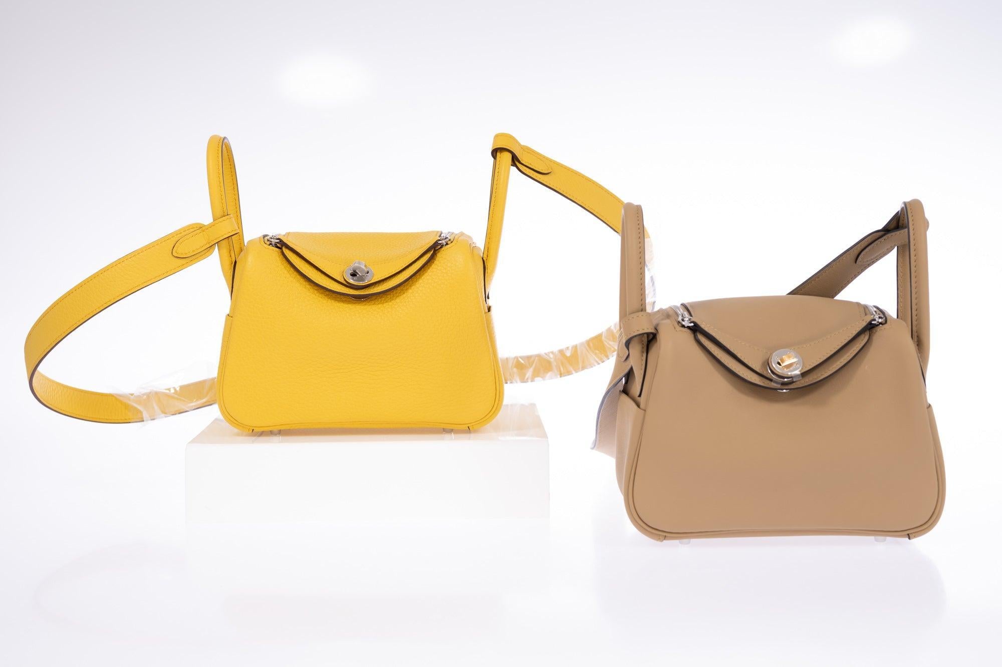 Hermès Lindy 20 Clemence Sun Palladium Hardware – JANEFINDS