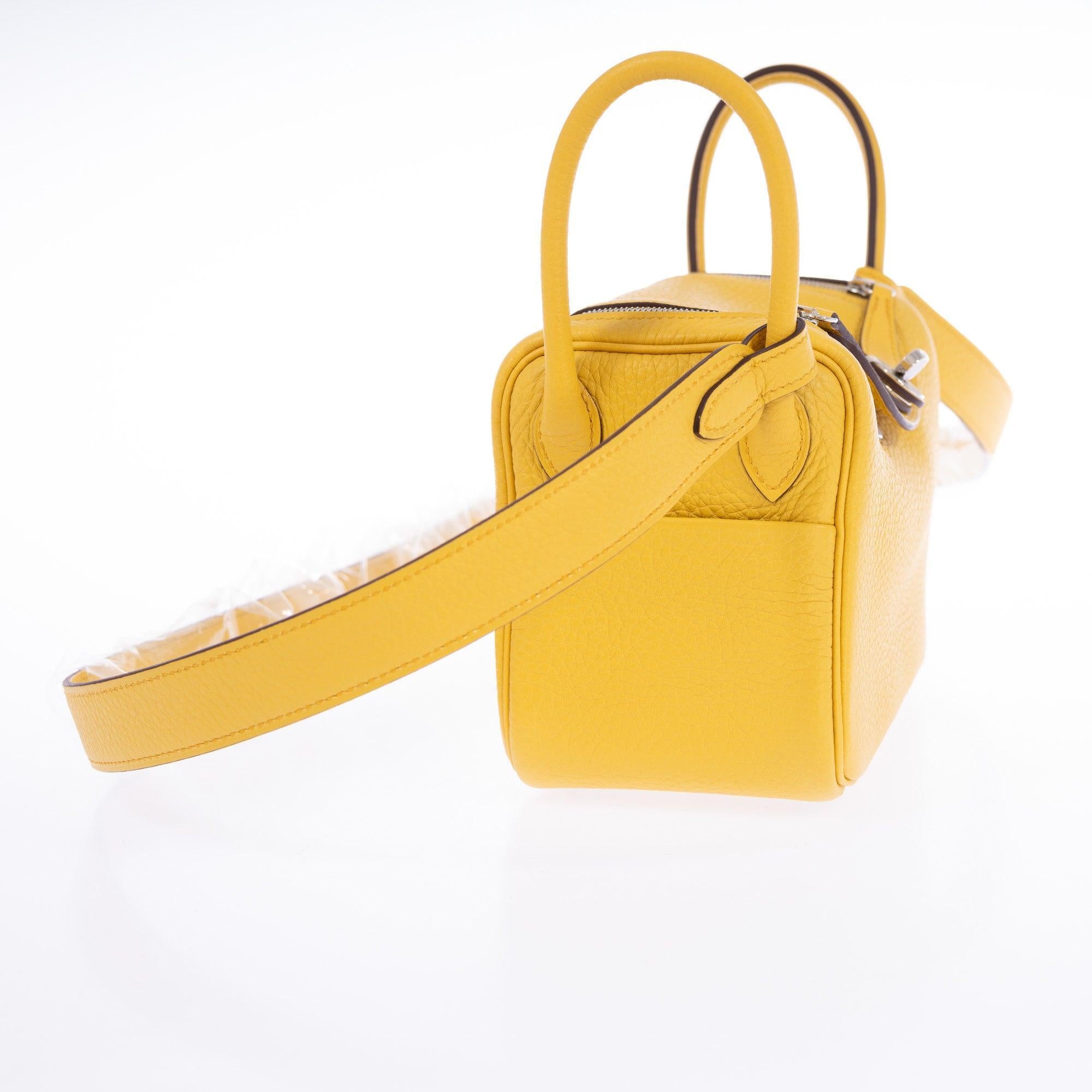 Hermès Lindy 20 Clemence Sun Palladium Hardware | JANEFINDS