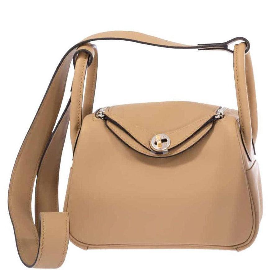 Hermès Lindy Mini II Poussier Swift Electrum Hardware