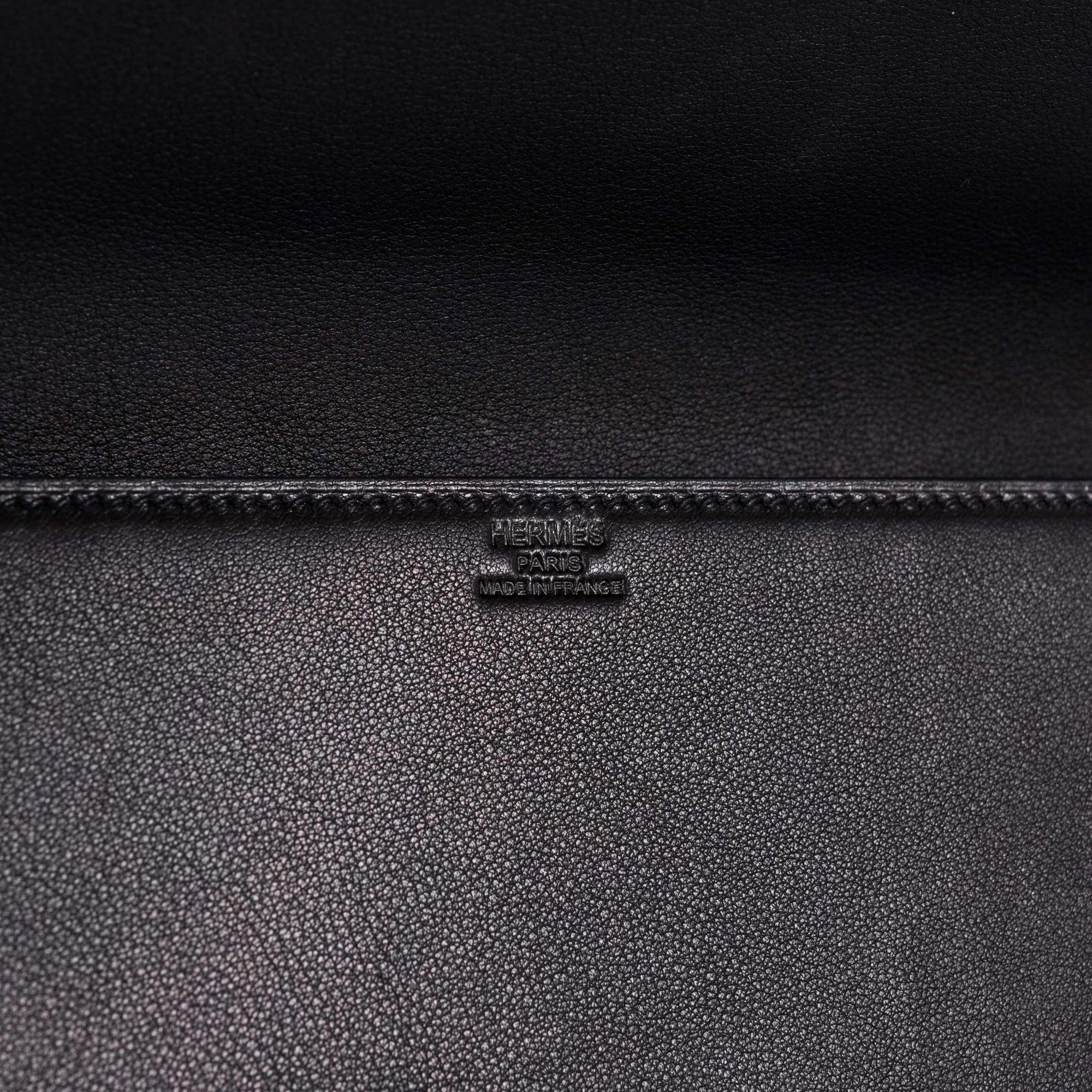 Hermès Long Pochette "Kelly Shadow" Evercalf