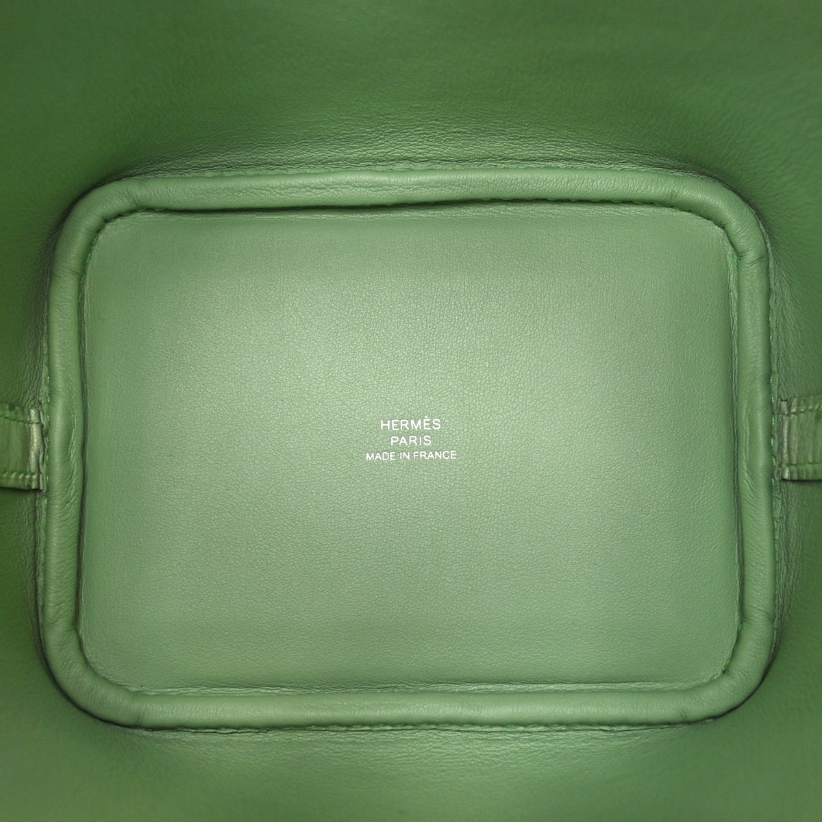 Hermès Picotin Lock in Vert Criquet Ostrich with Palladium hardware, image 5 of 8