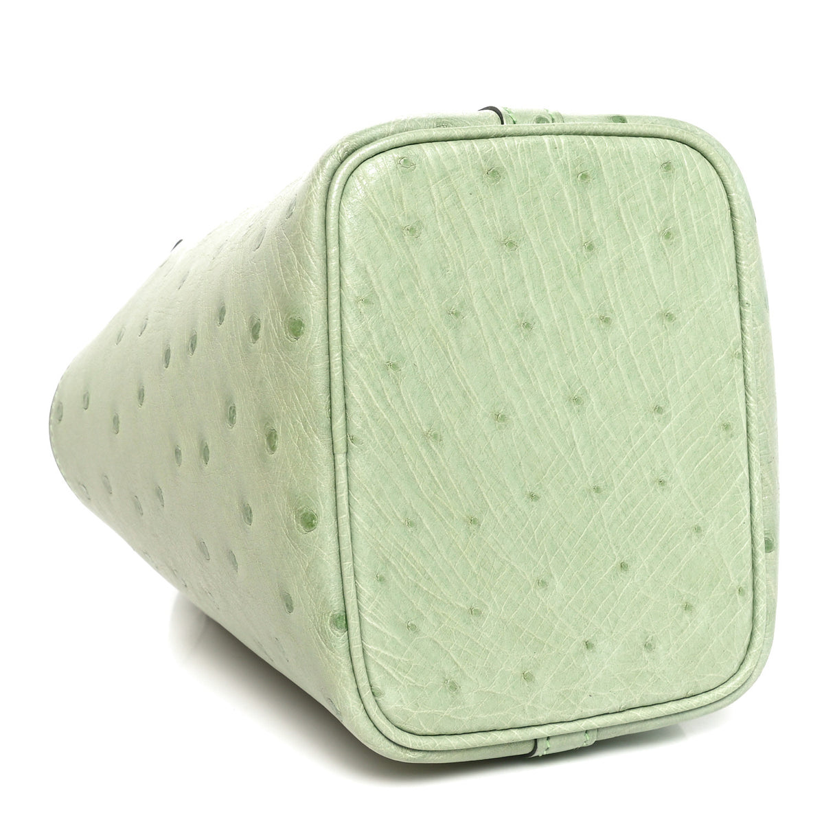 Hermès Picotin Lock in Vert Criquet Ostrich with Palladium hardware, image 7 of 8