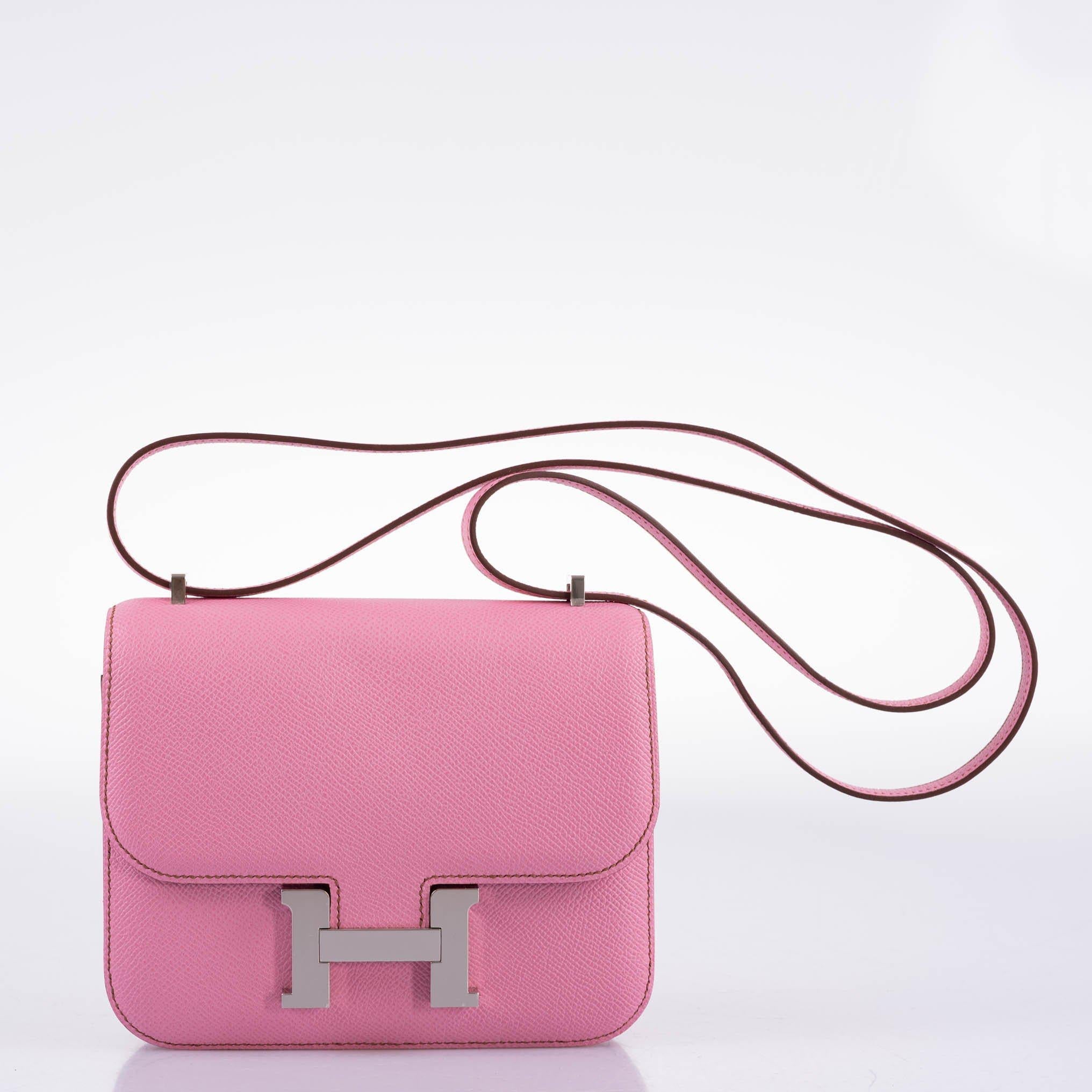Hermès Mini Constance 18 5P Bubblegum Pink Epsom Palladium Hardware