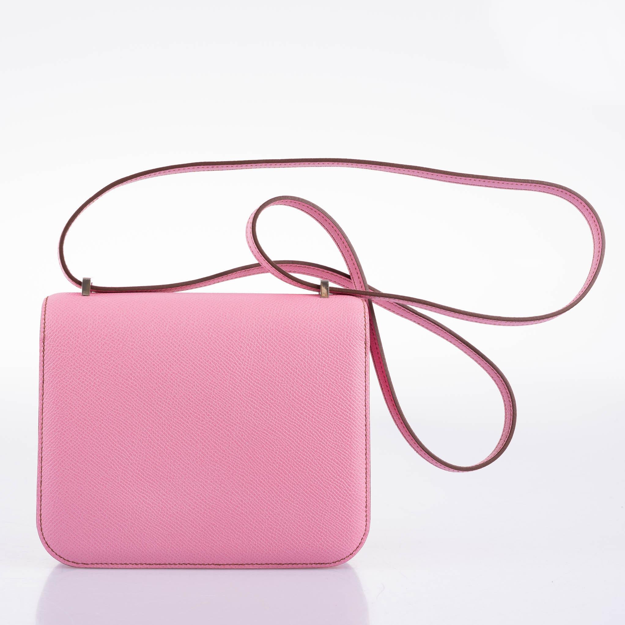 Hermès Mini Constance 18 5P Bubblegum Pink Epsom Palladium Hardware