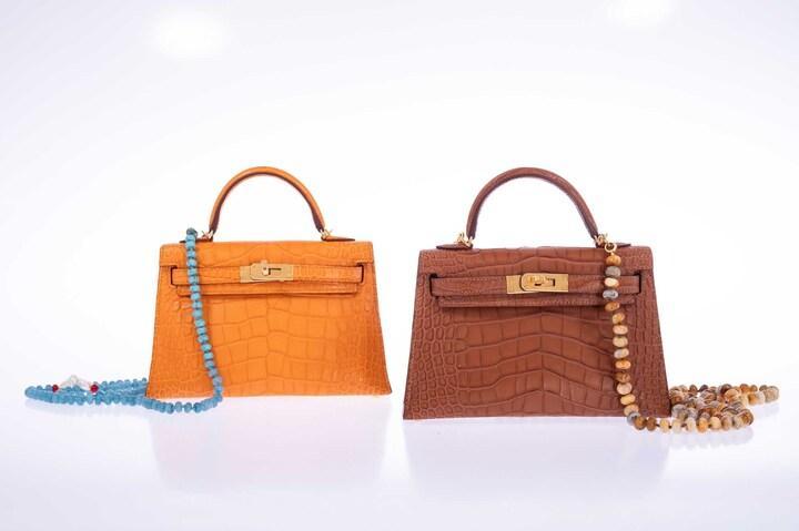 Hermès Mini Kelly 20 II Sellier Gold Matte Alligator Gold Hardware