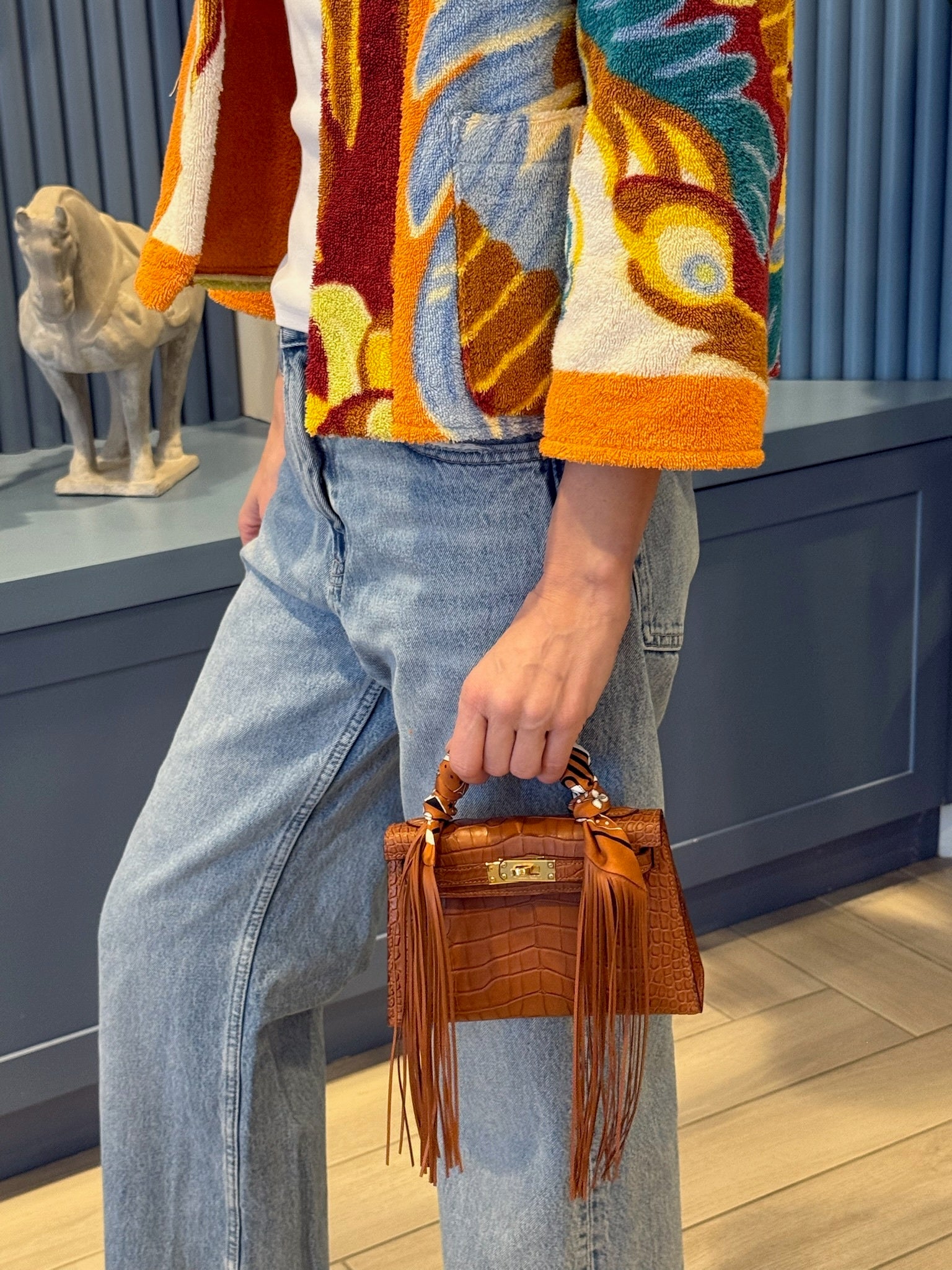 Hermès Mini Kelly 20 II Sellier Gold Matte Alligator Gold Hardware