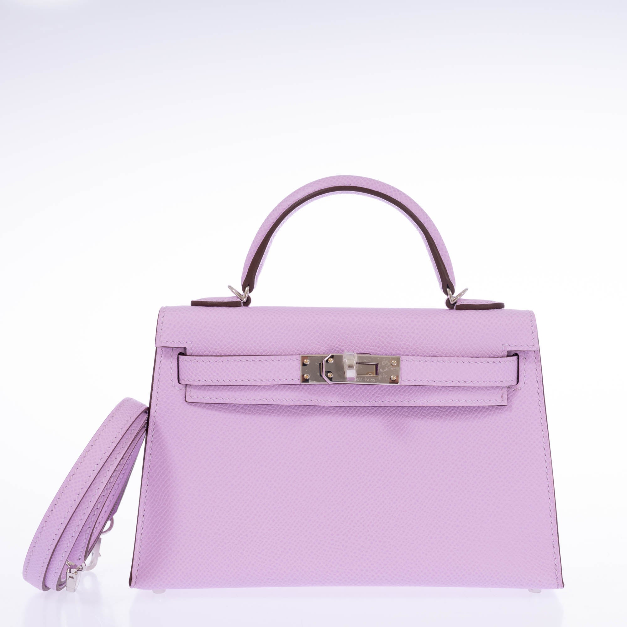 Hermès Mini Kelly II 20 Guimauve Epsom Palladium Hardware