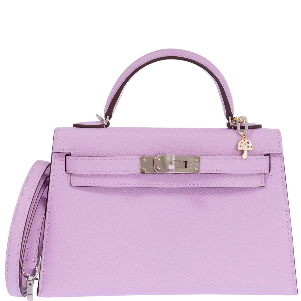 Hermès Mini Kelly II 20 Guimauve Epsom Palladium Hardware