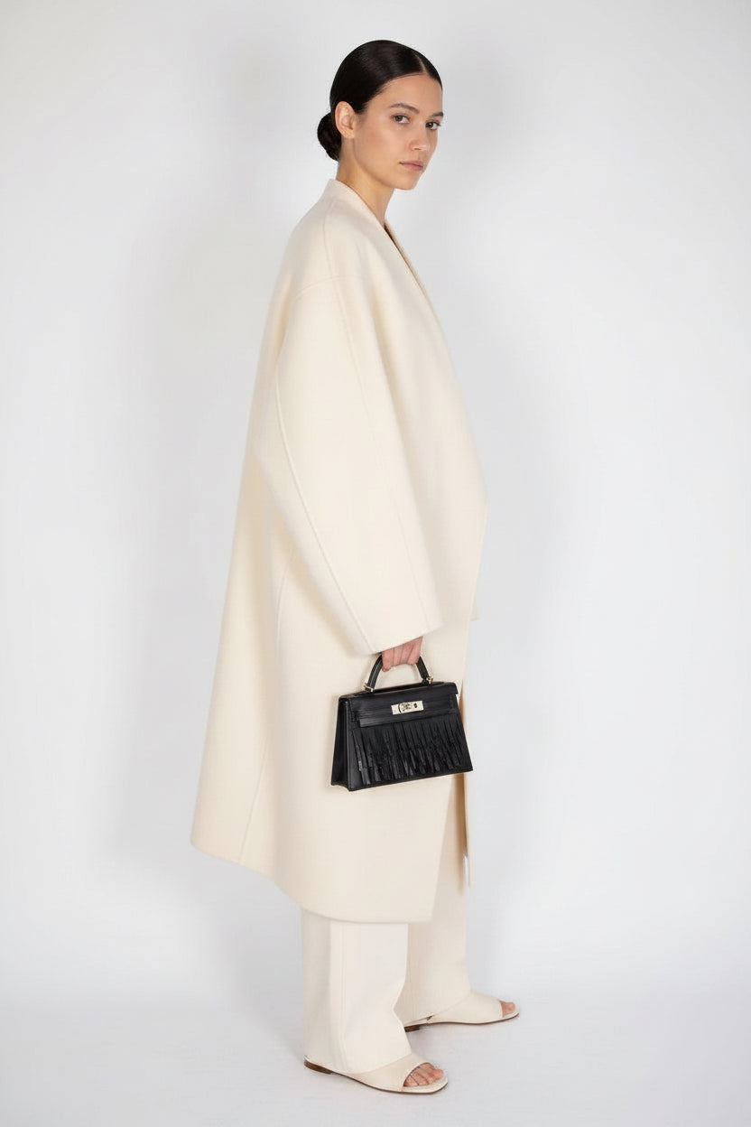 Hermès Mini Kelly II 20 Pampilles Sellier Noir Tadelakt & Sombrero Palladium Hardware