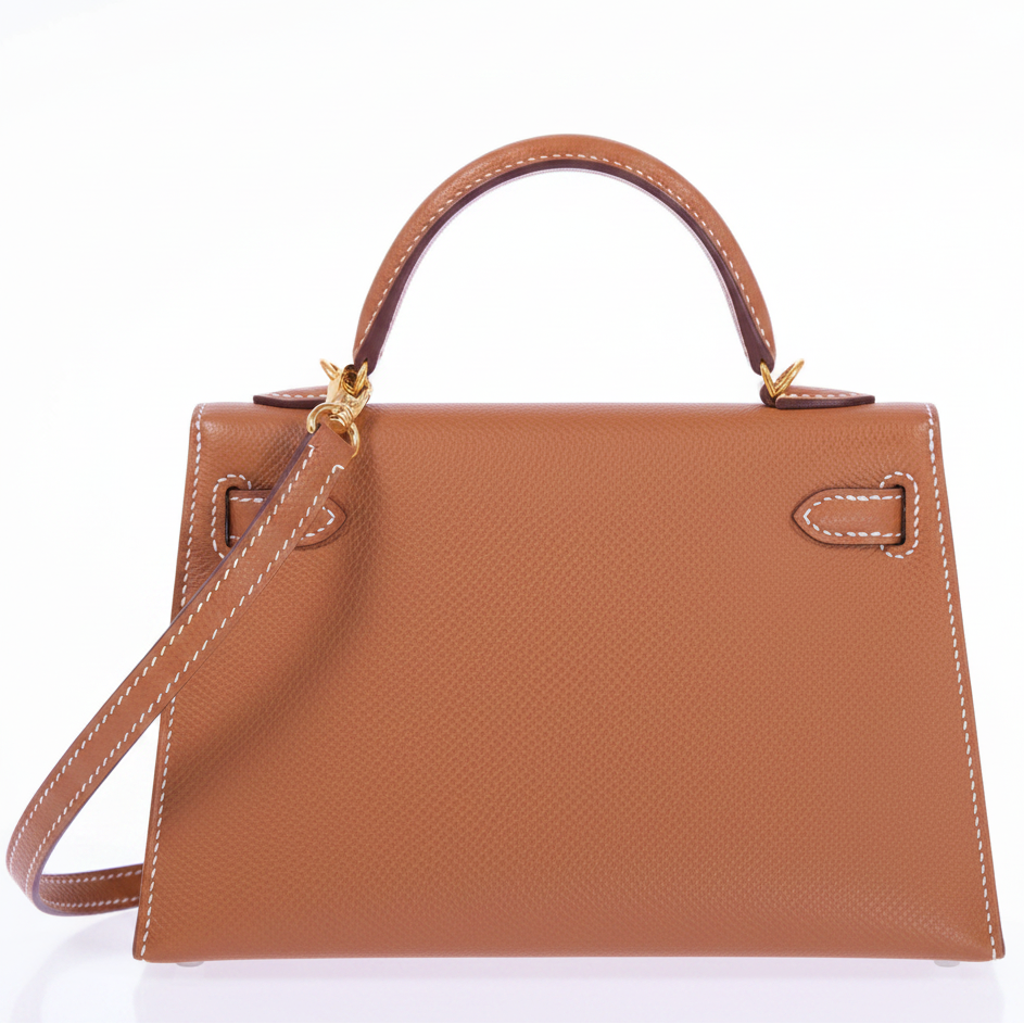 Hermès Mini Kelly II 20 Sellier Gold Epsom Gold Hardware