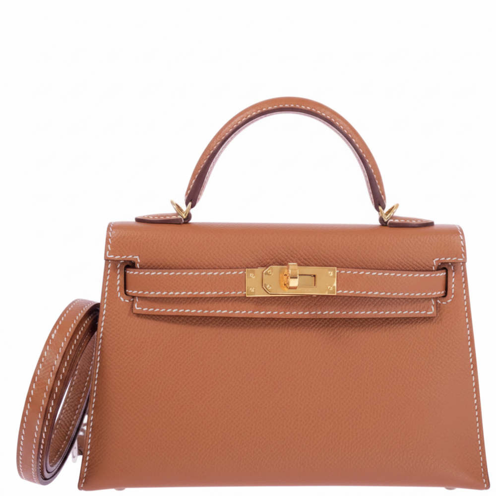 Hermès Mini Kelly II 20 Sellier Gold Epsom Gold Hardware